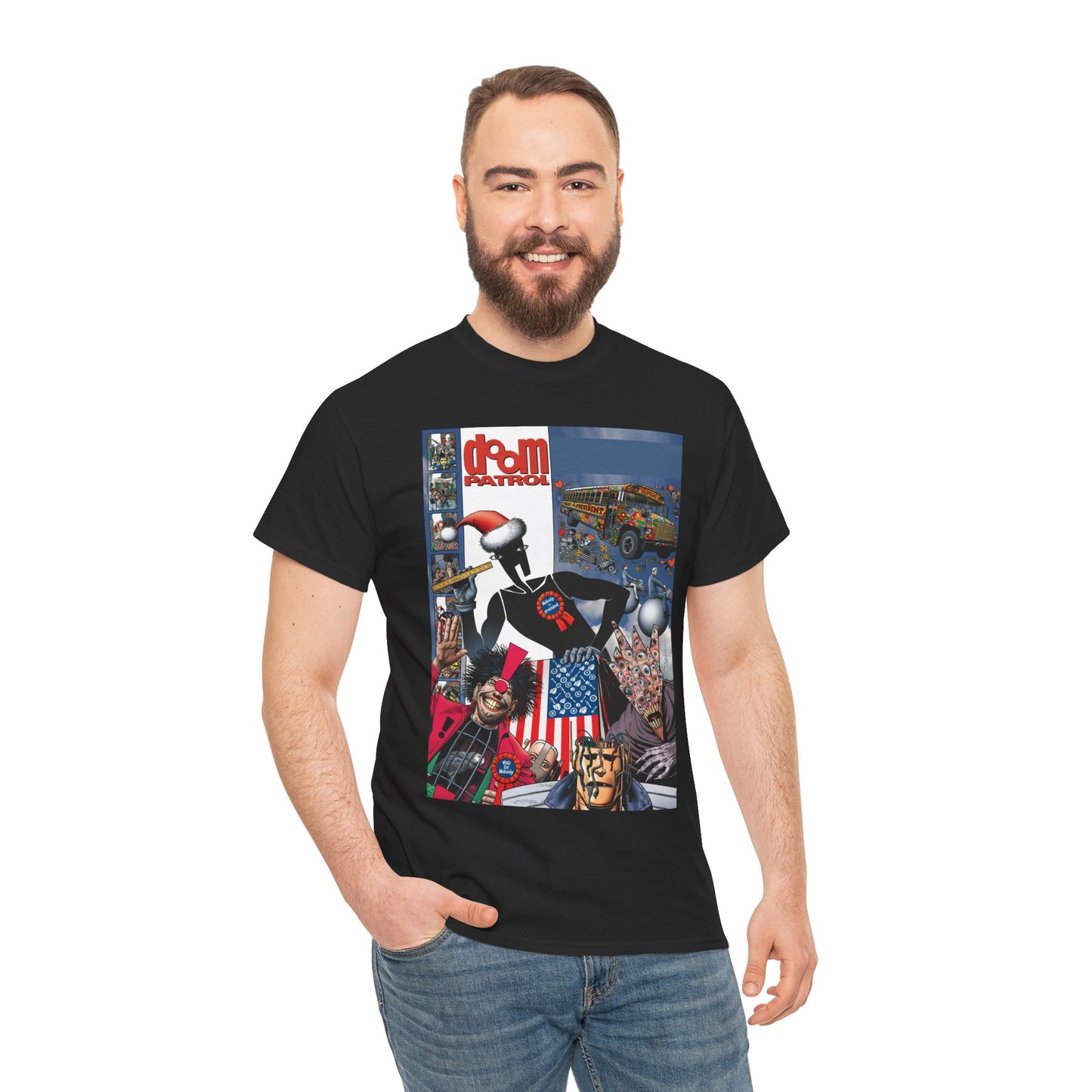 Doom Patrol T-Shirt - Brian Bolland Art - Mr Nobody For President - DC Comics/Vertigo Cover Artwork