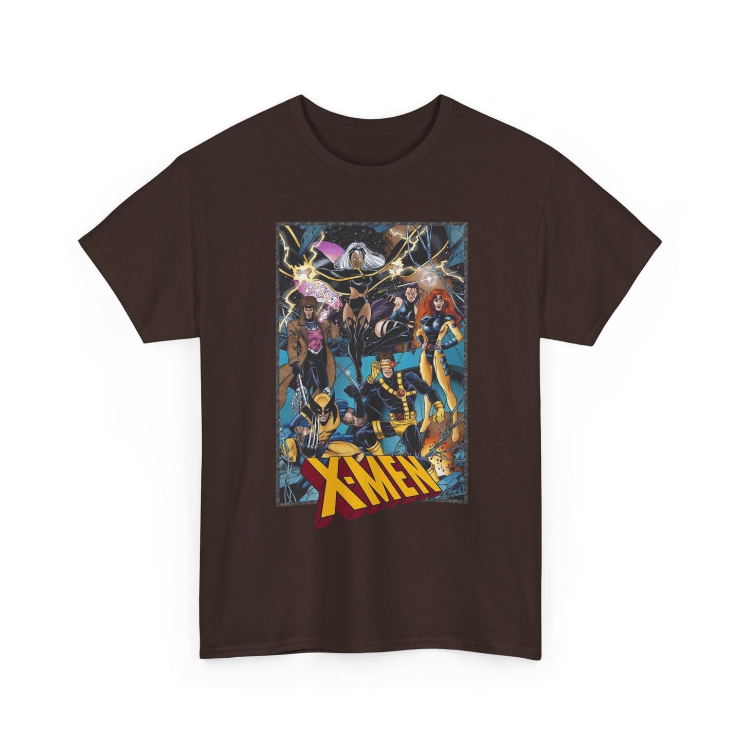 Uncanny X-Men T-Shirt - George Perez Art - Cyclops, Jean Grey, Psylocke, Gambit, Storm - Marvel Comics Mutant Heroes