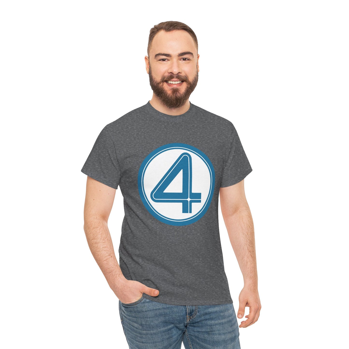 Fantastic Four Logo T-Shirt - New Marvel Movie 2025 - MCU - Pedro Pascal - 4 - Marvel Comics - Reed Richards