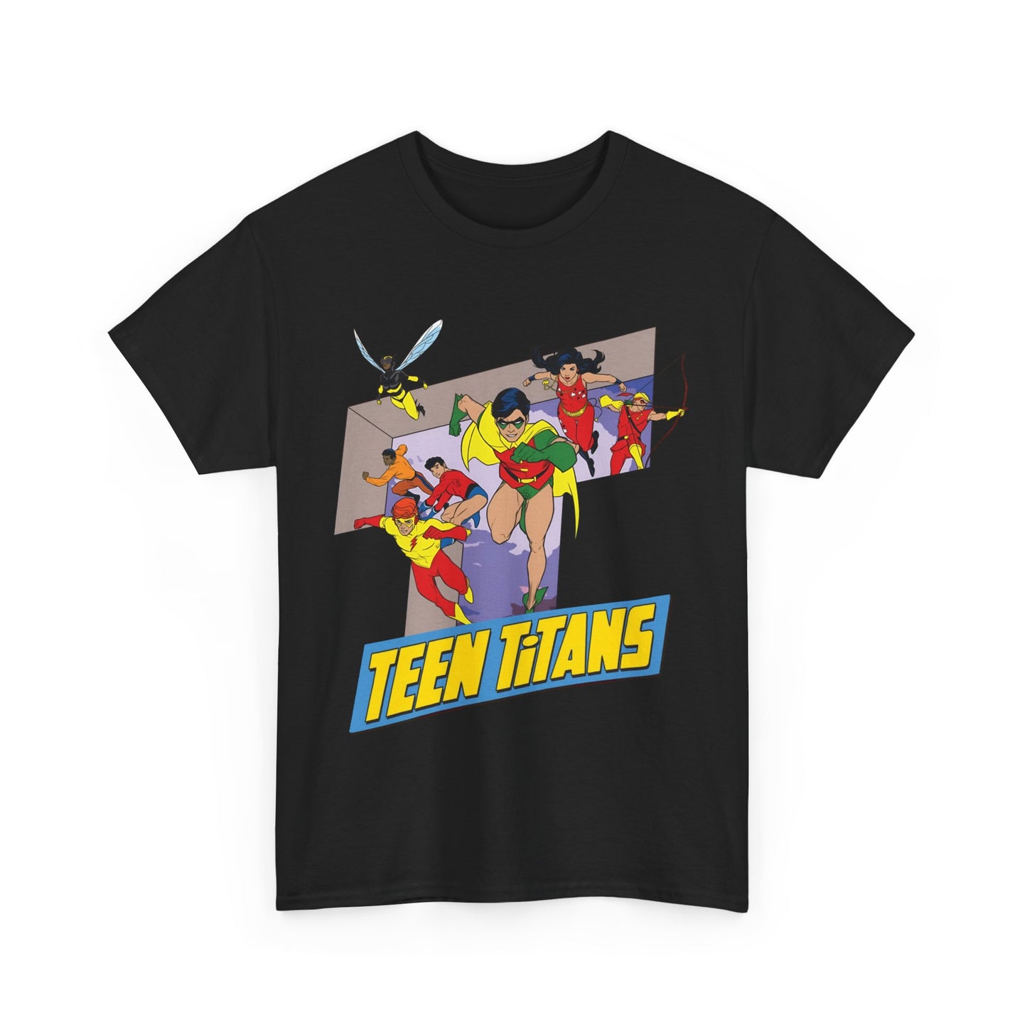 Teen Titans T-Shirt - Robin, Wonder Girl, Kid Flash, Speedy, Bumblebee, Mal, Aqualad - DC Comics