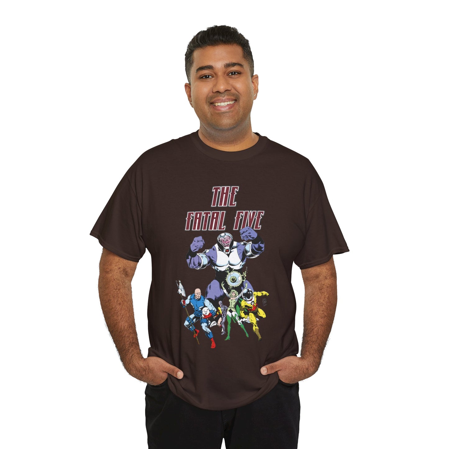 Fatal Five T-Shirt - Legion of Super-Heroes Villains - DC Comics LOSH - Validus, Emerald Empress