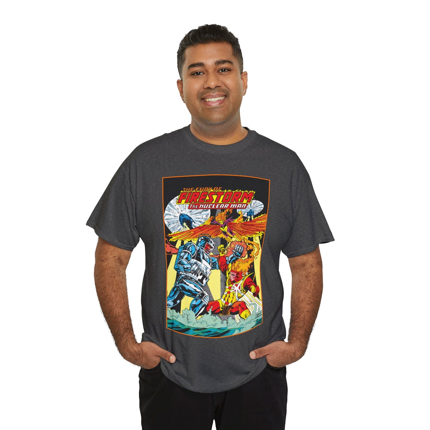 Fury of Firestorm T-Shirt - DC Comics - Firehawk, Tokamak - Annual #1 Art