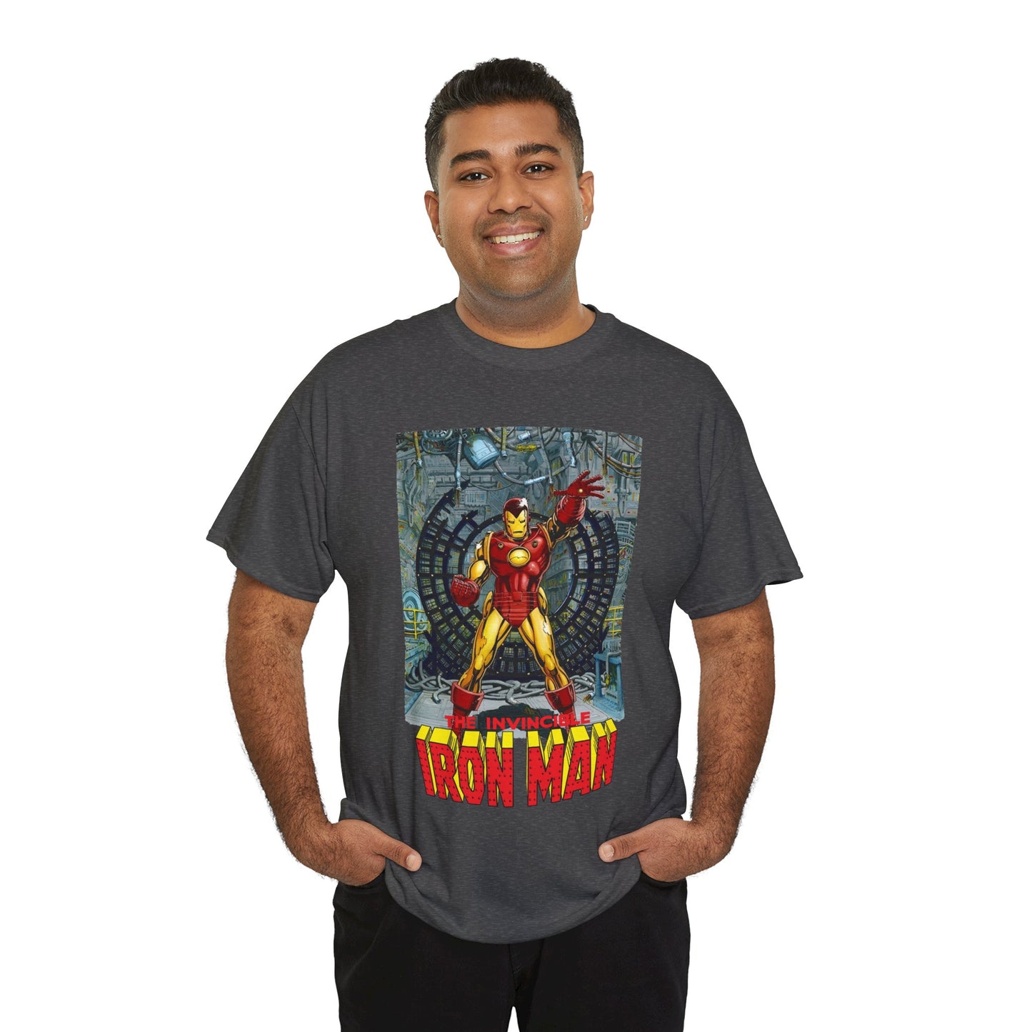 Iron Man T-Shirt - Bob Layton Art - Tony Stark Armor - Avengers Member & Leader - Marvel Comics