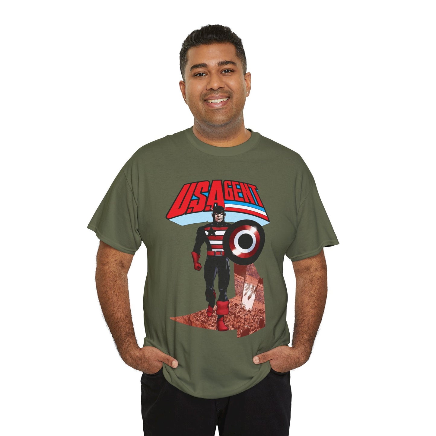 US Agent T-Shirt - Phil Jimenez Art - John Walker - Captain America Character - Marvel Comics