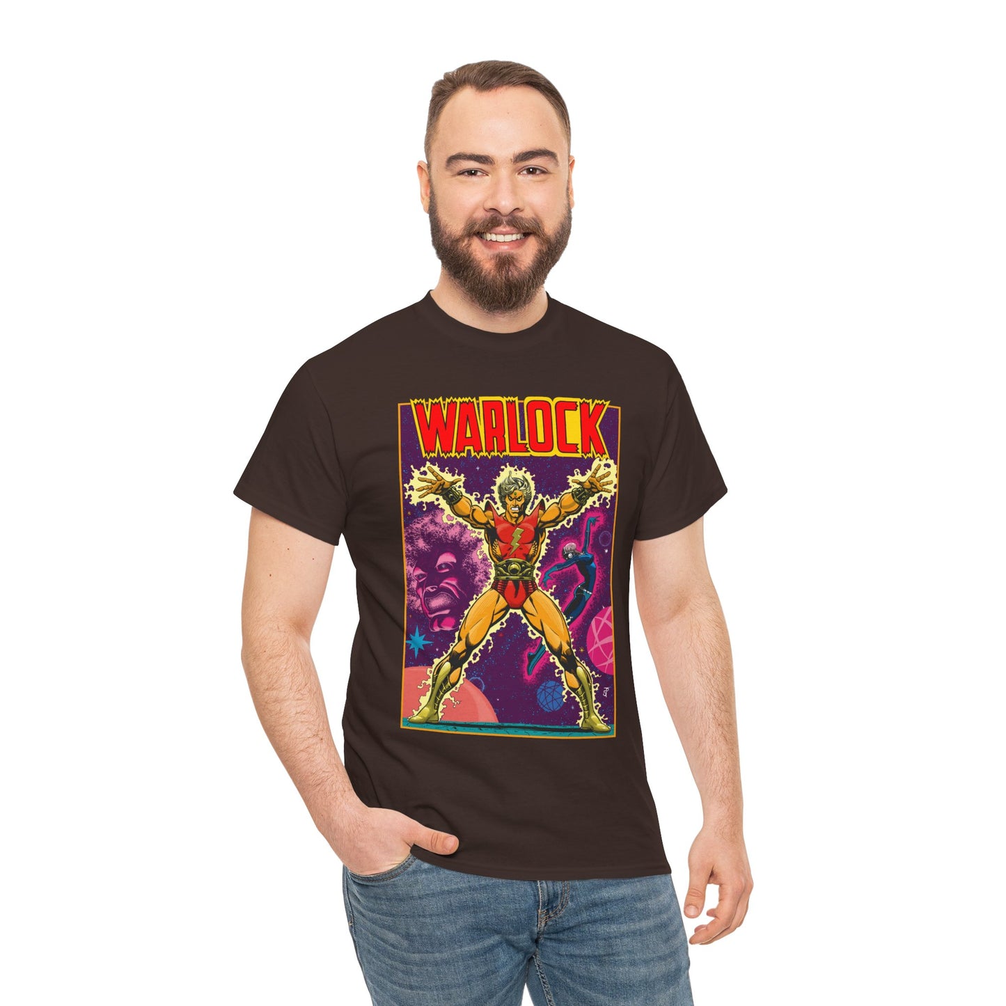 Adam Warlock T-Shirt - Jim Starlin Cover Art - Strange Tales #178 - Popular Marvel Comics Series - Cosmic Heroes