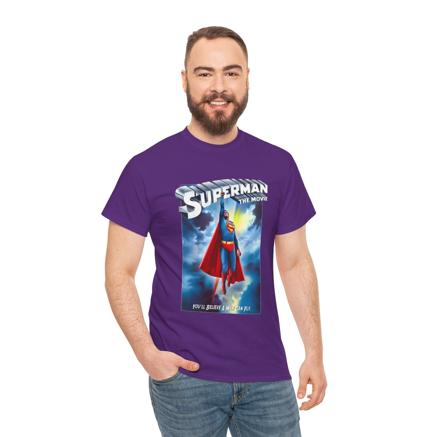 Superman The Movie T-Shirt - DC Comics - Man of Steel - Christopher Reeve 1978