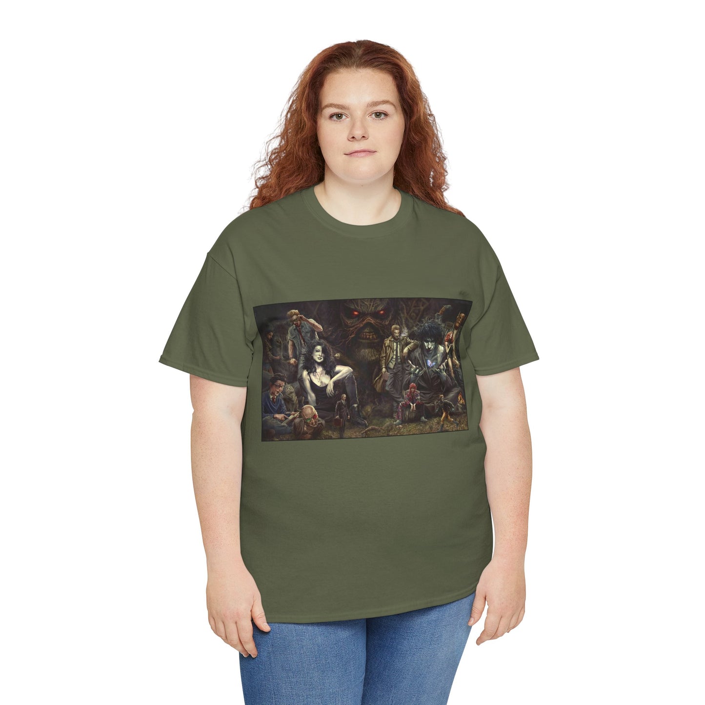 Vertigo Poster T-Shirt - Lee Bermejo Art - Swamp Thing, Sandman, Death, Spider Jerusalem, Shade - DC Comics