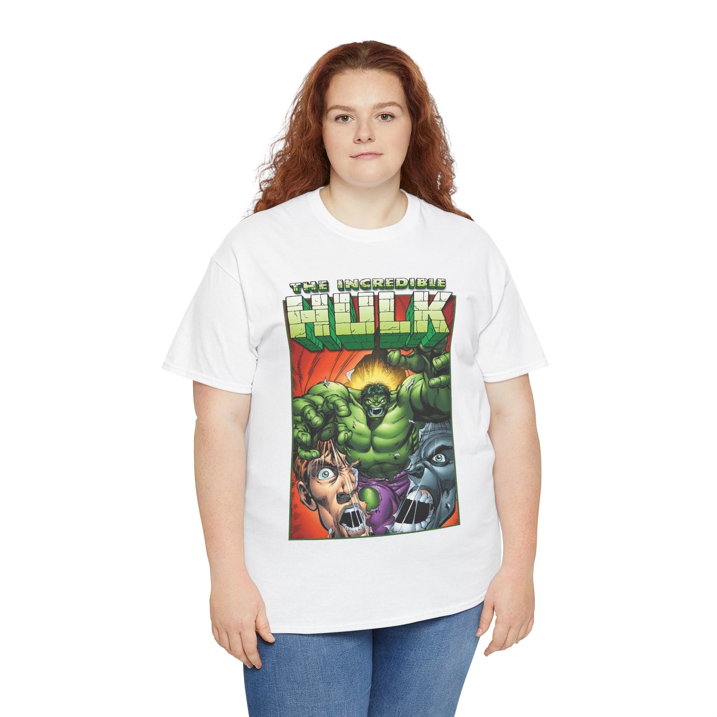 Incredible Hulk T-Shirt - Dale Keown Art - Bruce Banner Psyche - Peter David Story - 1990s Art - Marvel Comics
