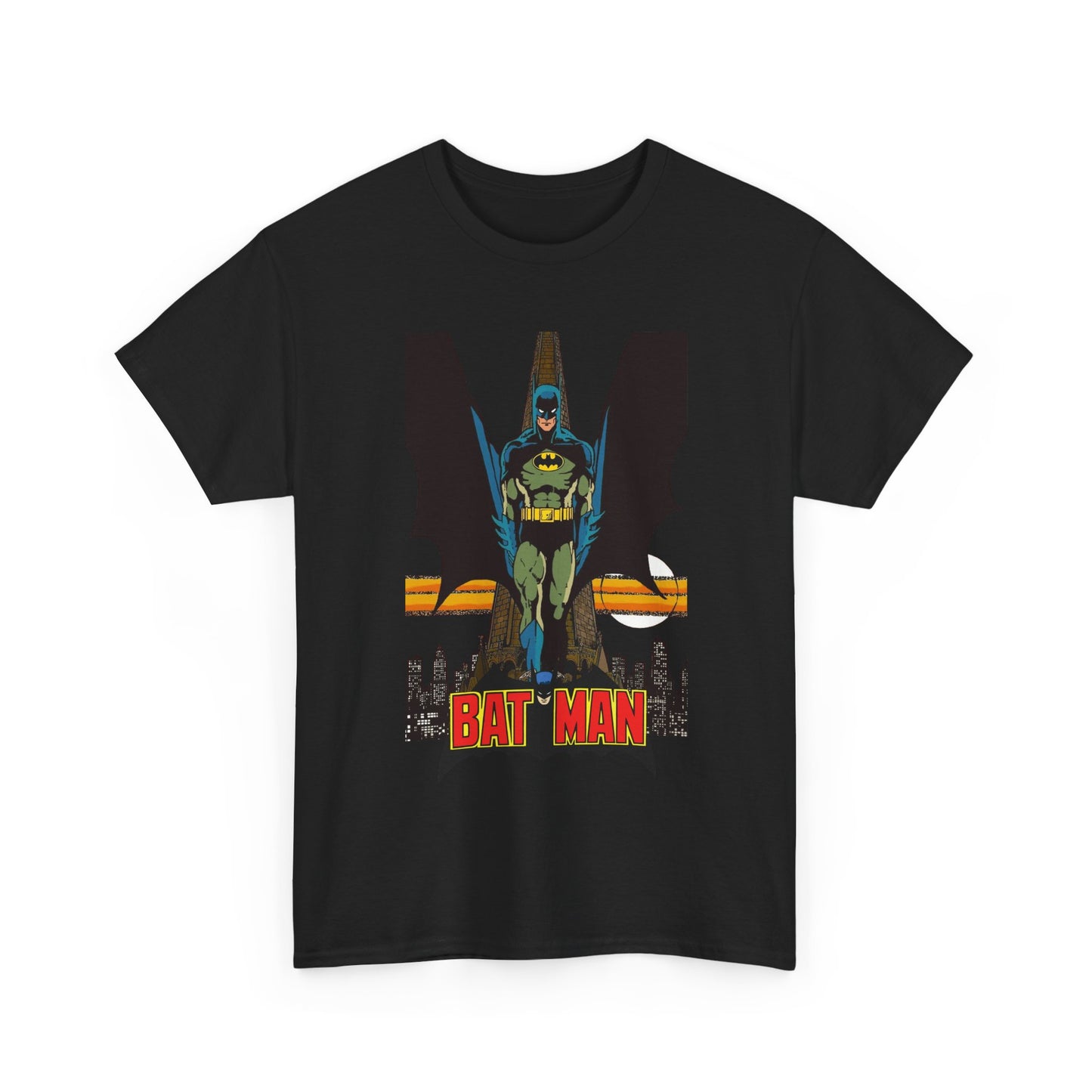 Batman T-Shirt - George Perez Art - JLA 80s Postcard Set - DC Comics - Gotham City - Justice League of America Member