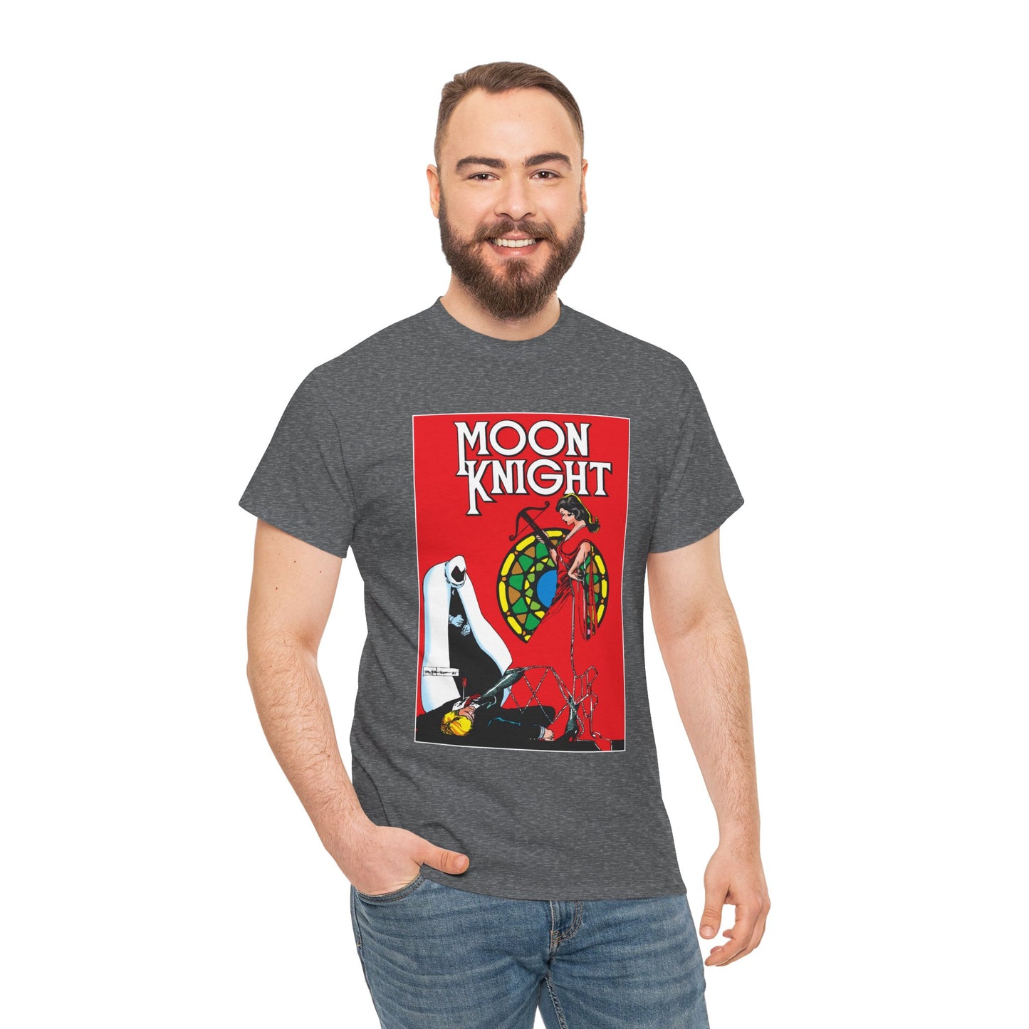 Moon Knight T-Shirt - Bill Sienkiewicz Art - Marc Spector - Marvel Comics - Khonshu