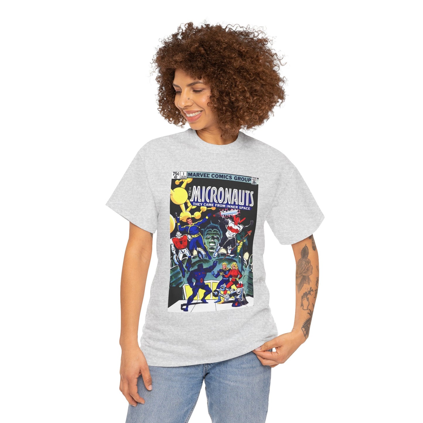 Micronauts T-Shirt - Annual #1 Cover Art - Marvel Comics - Arcturus Rann, Biotron, Marionette, Microtron, Bug, Acroyear