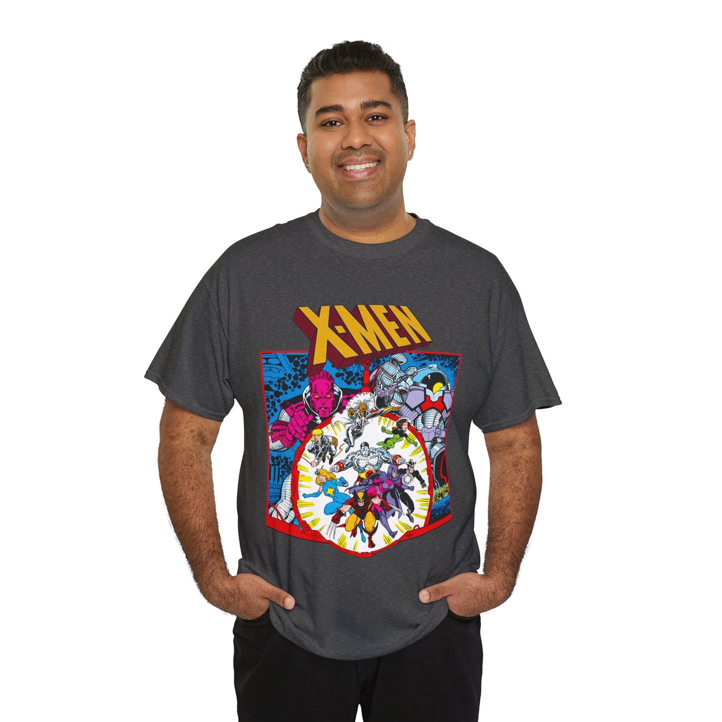 Uncanny X-Men T-Shirt - Arthur Adams Art - Wolverine, Havok, Rogue, Colossus, Psylocke, Longshot, Storm, Dazzler - High Evolutionary - Marvel Comics
