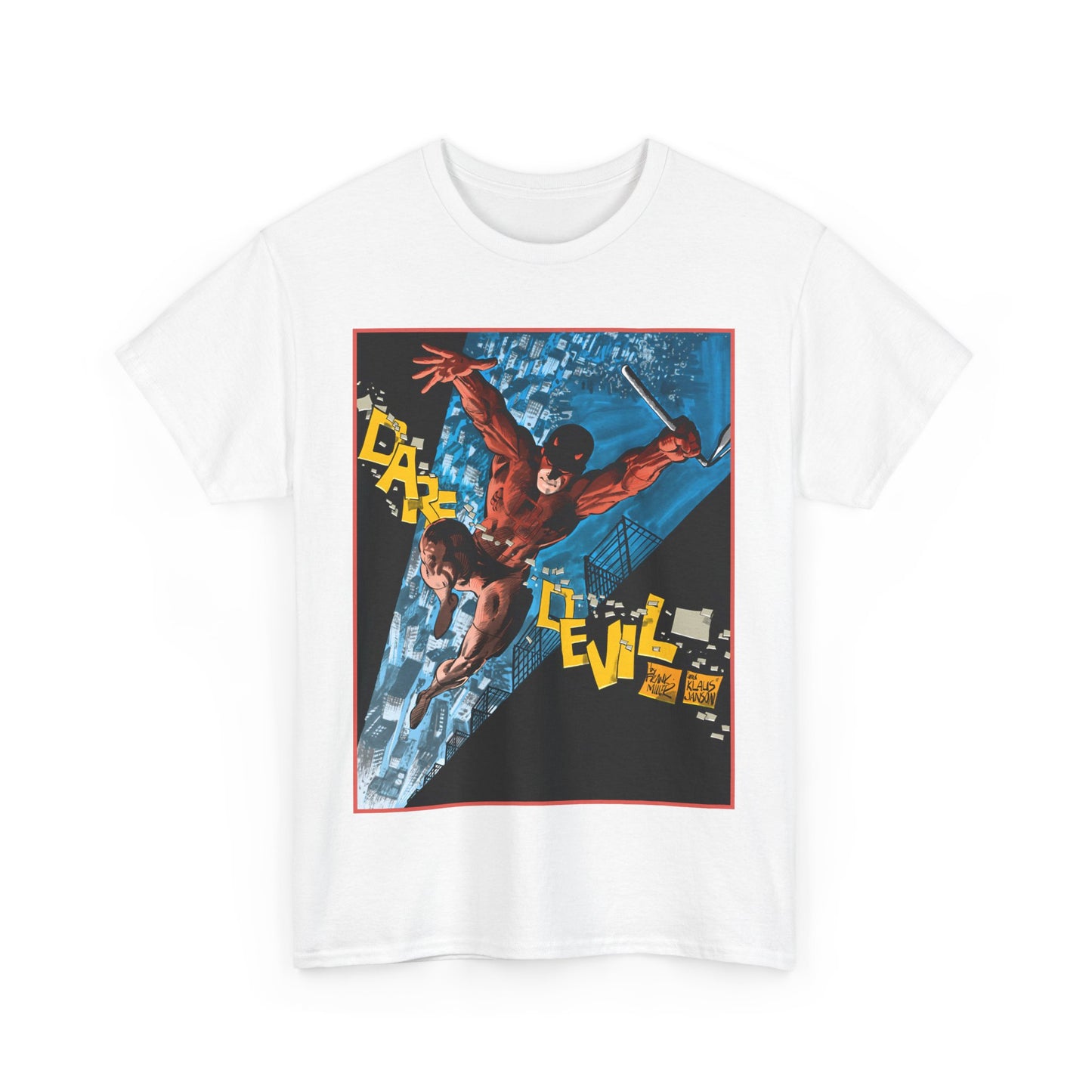 Daredevil T-Shirt - Frank Miller & Klaus Janson Art - The Man With No Fear - Hell's Kitchen - Marvel Comics