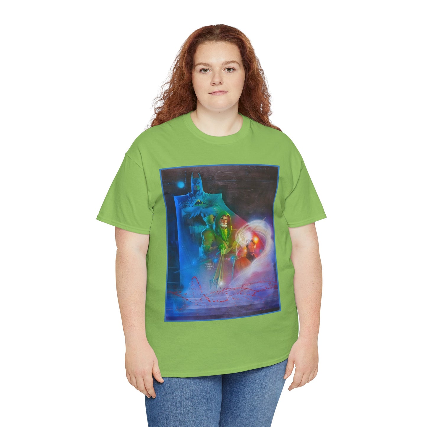 Batman, Green Arrow, Question T-Shirt - Denys Cowan & Bill Sienkiewicz Art - DC Comics - Gotham City