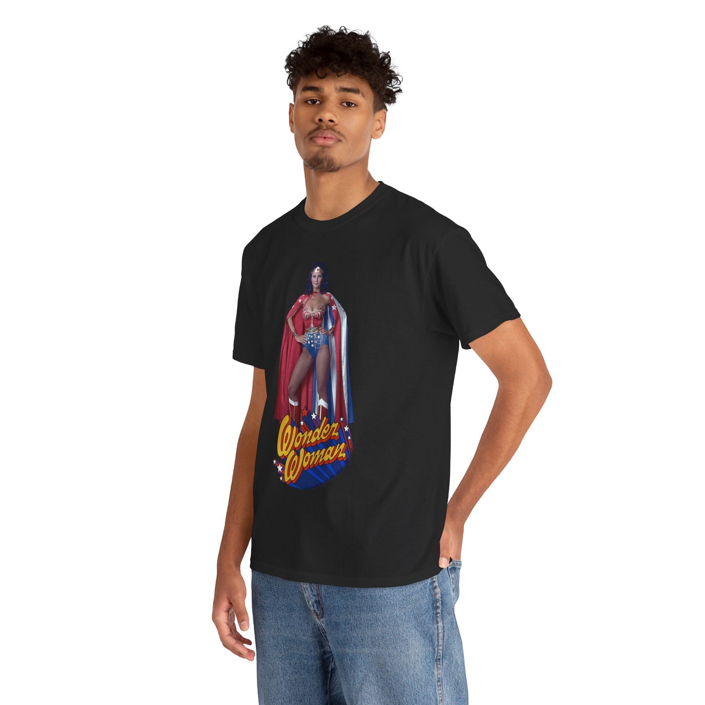 Wonder Woman T-Shirt - Lynda Carter - DC Comics - 1970s CBS TV Show - Amazons from Paradise Island