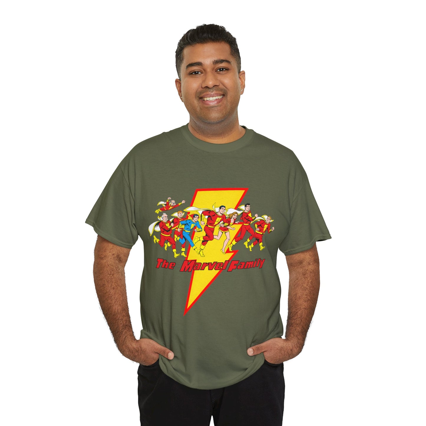 Marvel Family T-Shirt - Shazam - DC Comics - Mary Marvel, Hoppy the Marvel Bunny, Uncle Marvel, Captain Marvel Jr - DC Who's Who Art