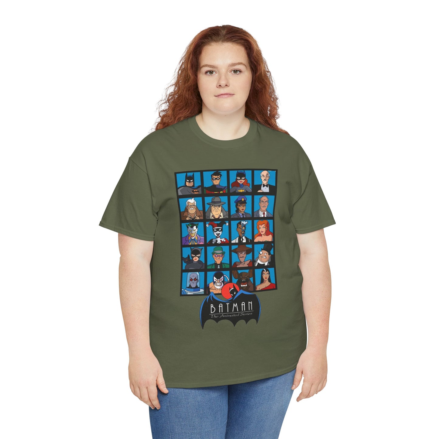 Batman T-Shirt - Animated Series - Harley Quinn, Batgirl, Joker, Bane, Robin, Two-Face, Catwoman, Riddler - Classic TV Cartoon Series