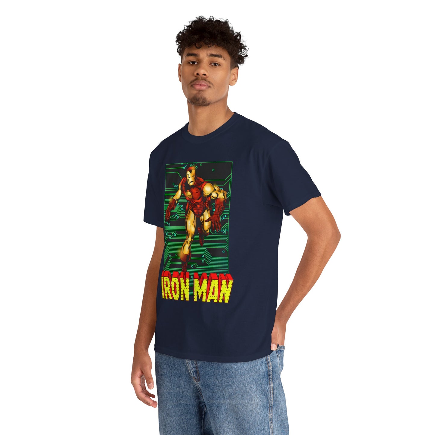Iron Man T-Shirt - John Byrne Art - Tony Stark, Stark Industries - Avengers Member & Leader - Marvel Comics Armored Hero