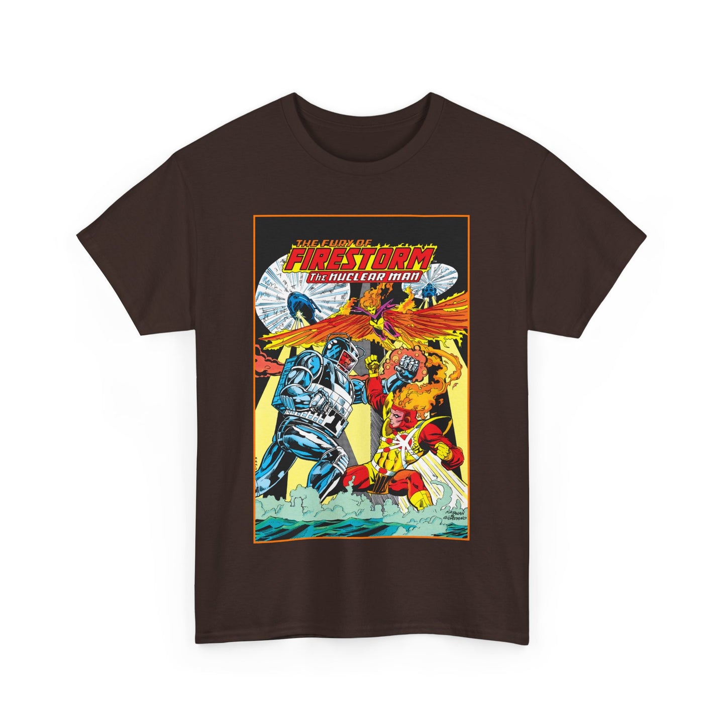 Fury of Firestorm T-Shirt - DC Comics - Firehawk, Tokamak - Annual #1 Art