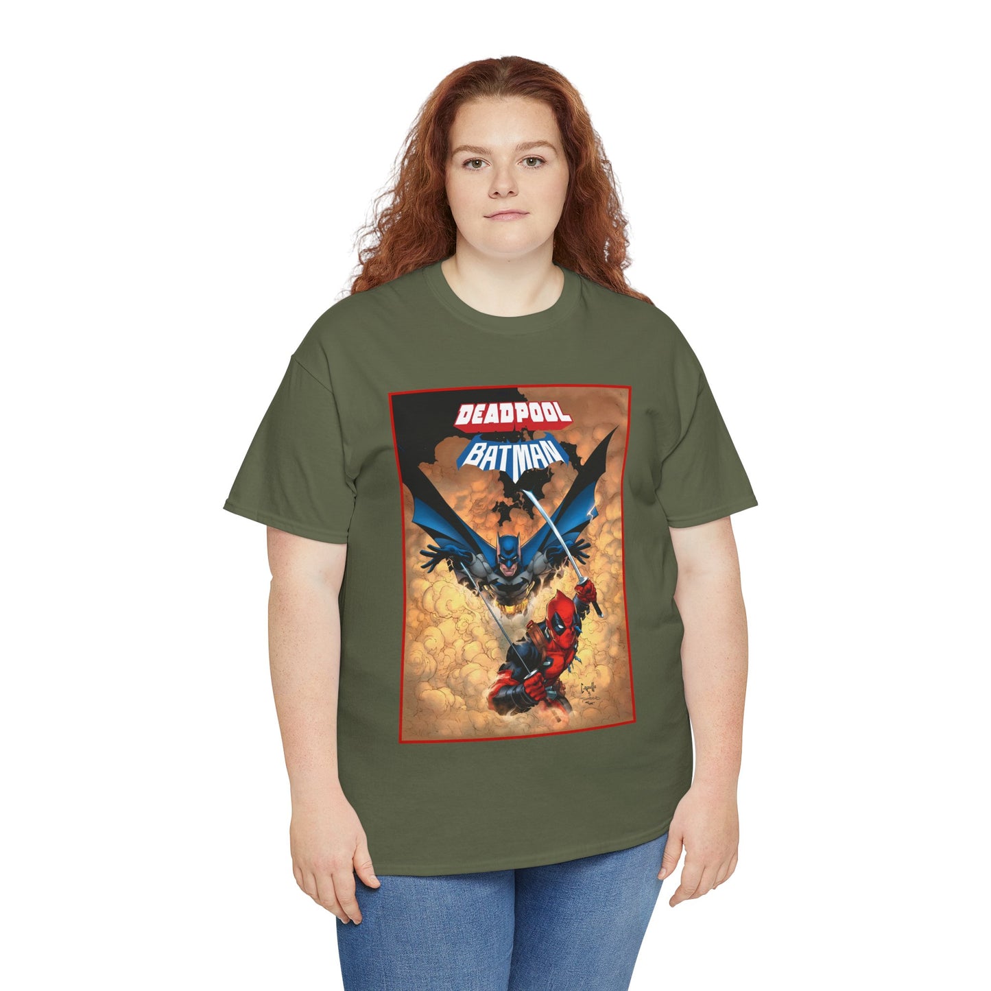 Deadpool & Batman T-Shirt - Greg Capullo Art - DC & Marvel Comics - Crossover - Slade Wilson, Bruce Wayne - 2025