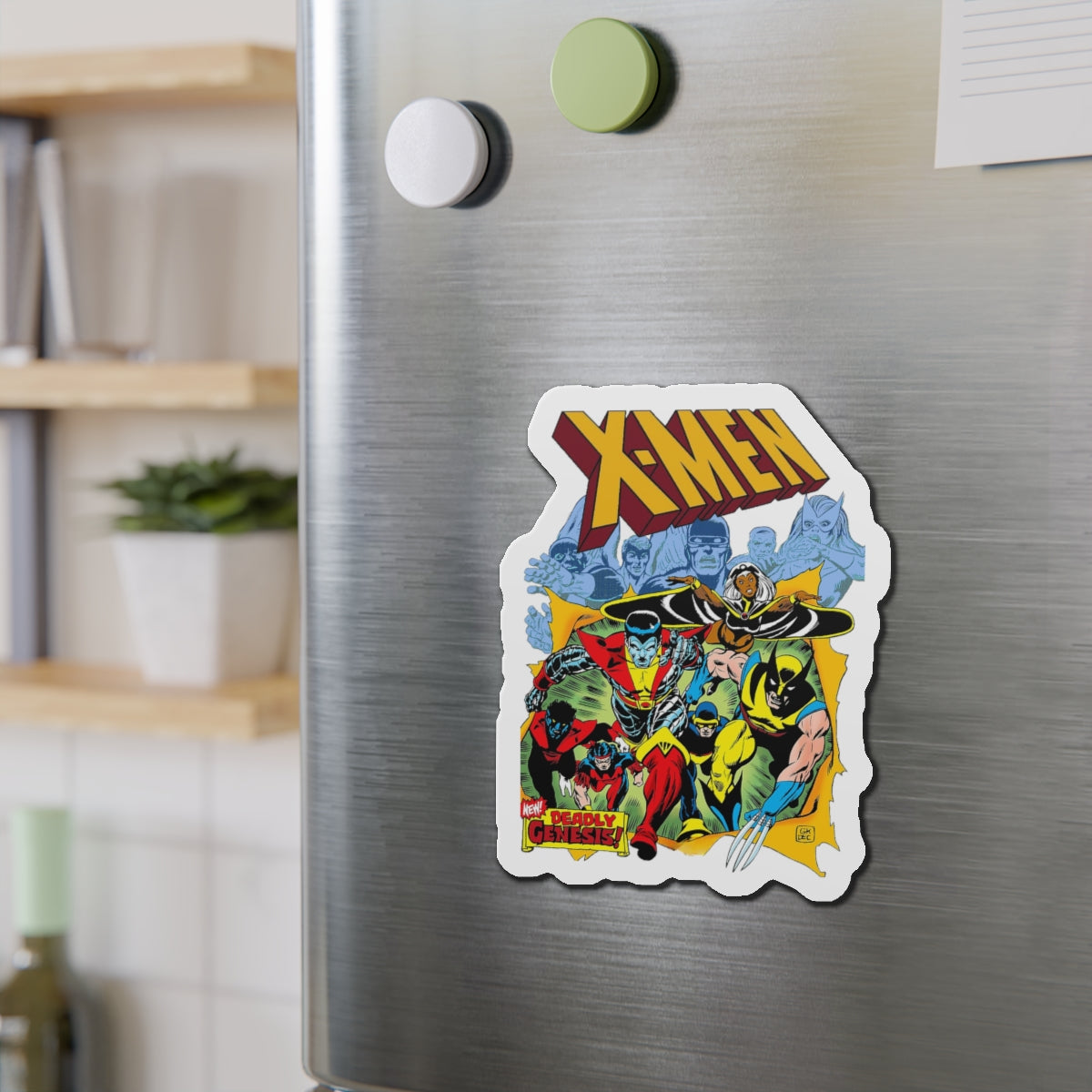 Giant-Size X-Men Die-Cut Magnet - Wolverine, Storm, Cyclops, Thunderbird, Nightcrawler, Colossus - Marvel Comics - 3", 4", 5", 6"
