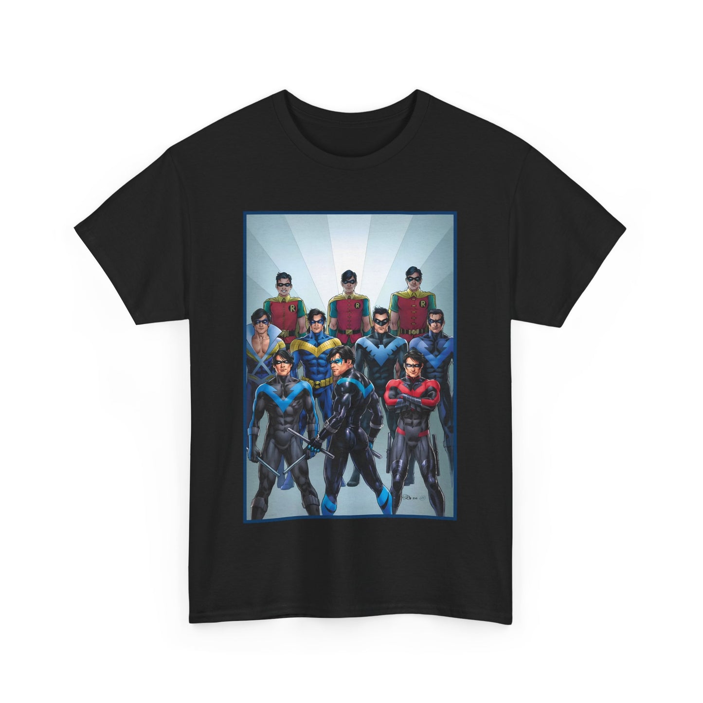 Nightwing Through the Ages T-Shirt - Nicola Scott Art - Dick Grayson, Robin the Boy Wonder - Batman Sidekick - New Teen Titans Leader - DC Comics
