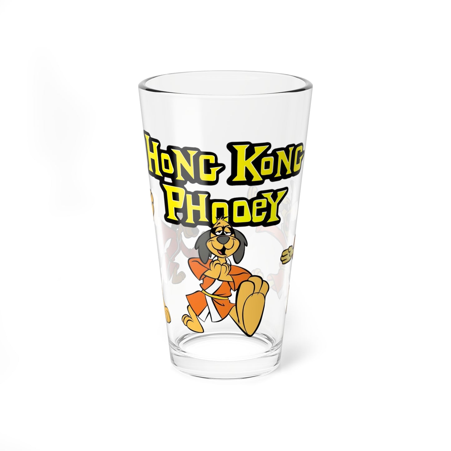 Hong Kong Phooey Pint Glass, 16oz - Penrod "Penry" Pooch - Mild-Mannered Janitor - Hanna-Barbera Saturday Morning Cartoon