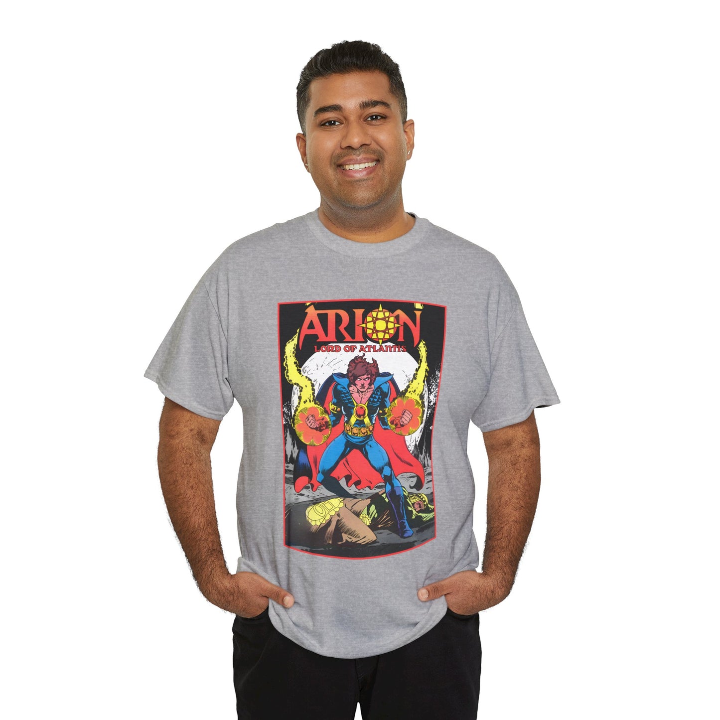 Arion, Lord of Atlantis T-Shirt - Jan Duursema Art - Atlantis Wizard - Lord of Order - Lord High Mage - DC Comics