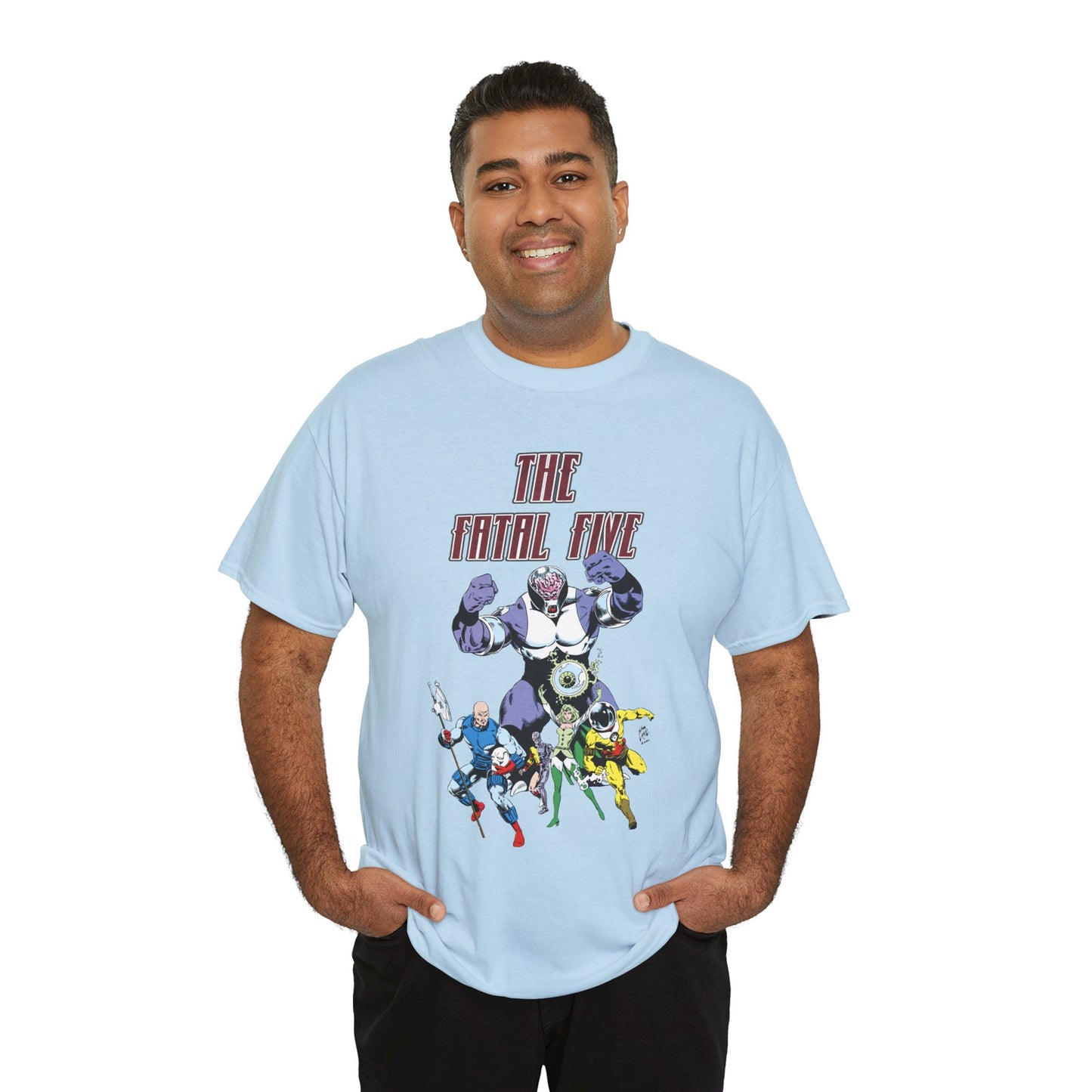 Fatal Five T-Shirt - Legion of Super-Heroes Villains - DC Comics LOSH - Validus, Emerald Empress