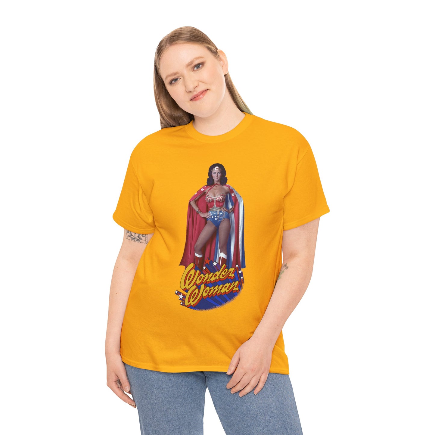 Wonder Woman T-Shirt - Lynda Carter - DC Comics - 1970s CBS TV Show - Amazons from Paradise Island