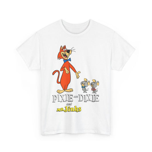 Pixie & Dixie & Mr Jinks T-Shirt - Classic Hanna-Barbera Saturday Morning Cartoon - I Hate Meeces to Pieces!