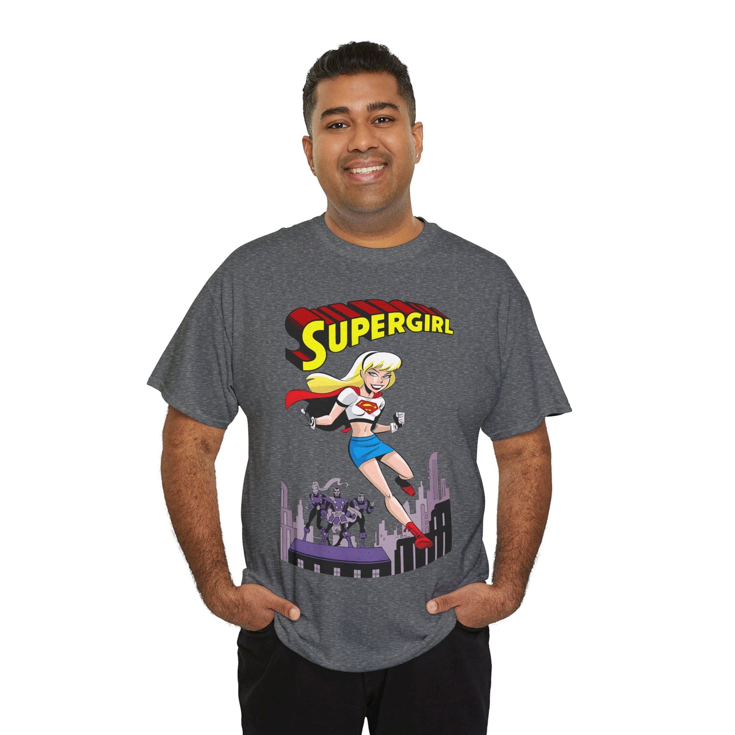 Supergirl T-Shirt - Bruce Timm Art - DC Comics Animated Series 1990s - Kara, Superman's Cousin