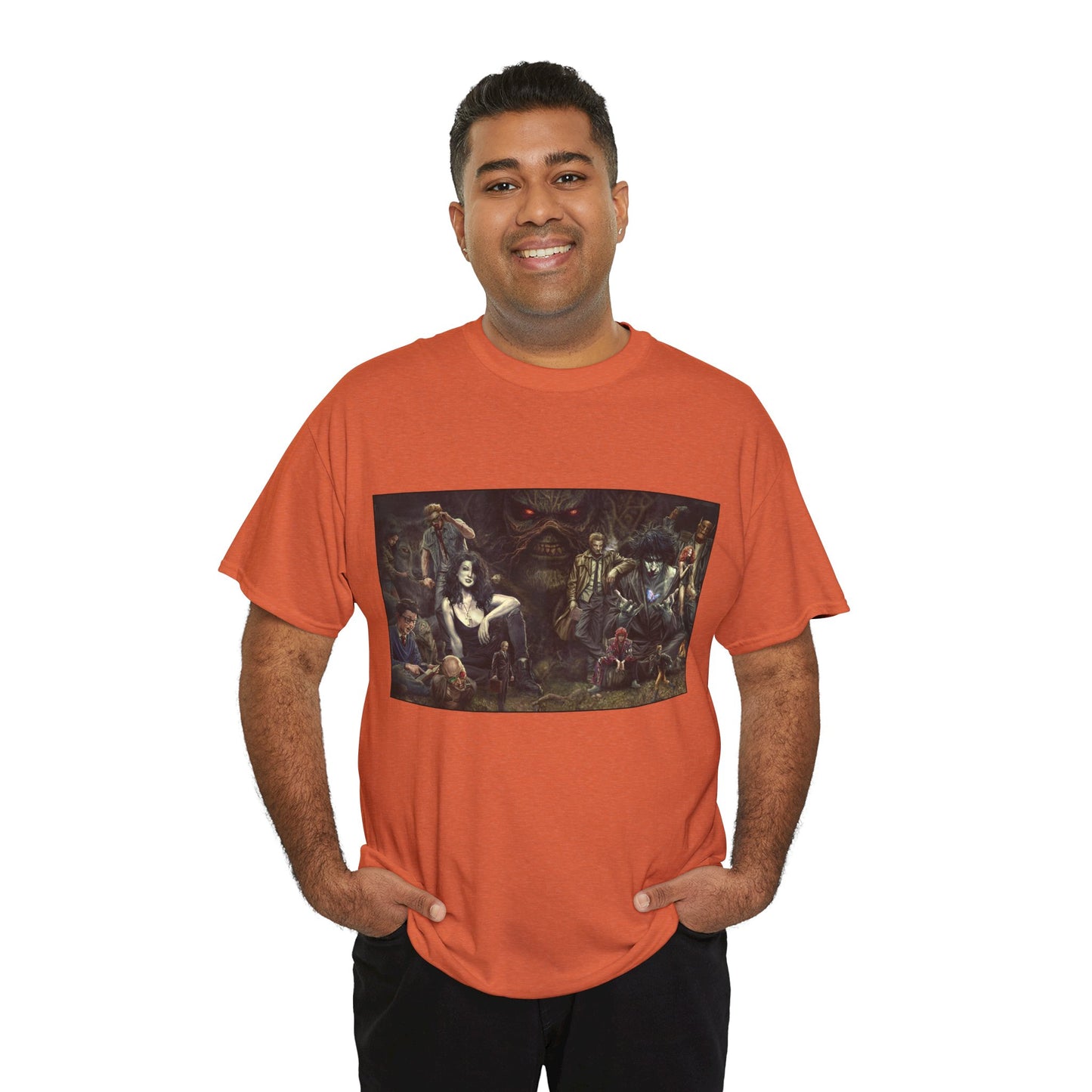 Vertigo Poster T-Shirt - Lee Bermejo Art - Swamp Thing, Sandman, Death, Spider Jerusalem, Shade - DC Comics