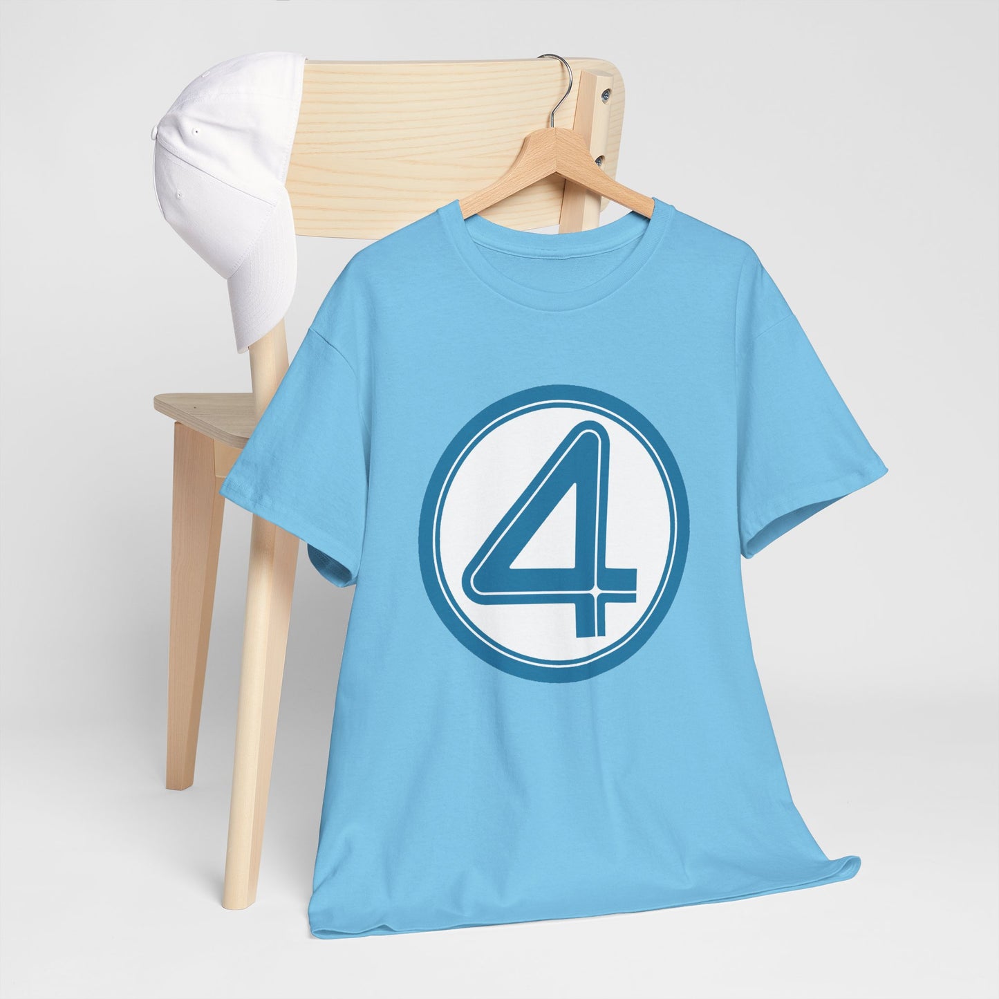 Fantastic Four Logo T-Shirt - New Marvel Movie 2025 - MCU - Pedro Pascal - 4 - Marvel Comics - Reed Richards