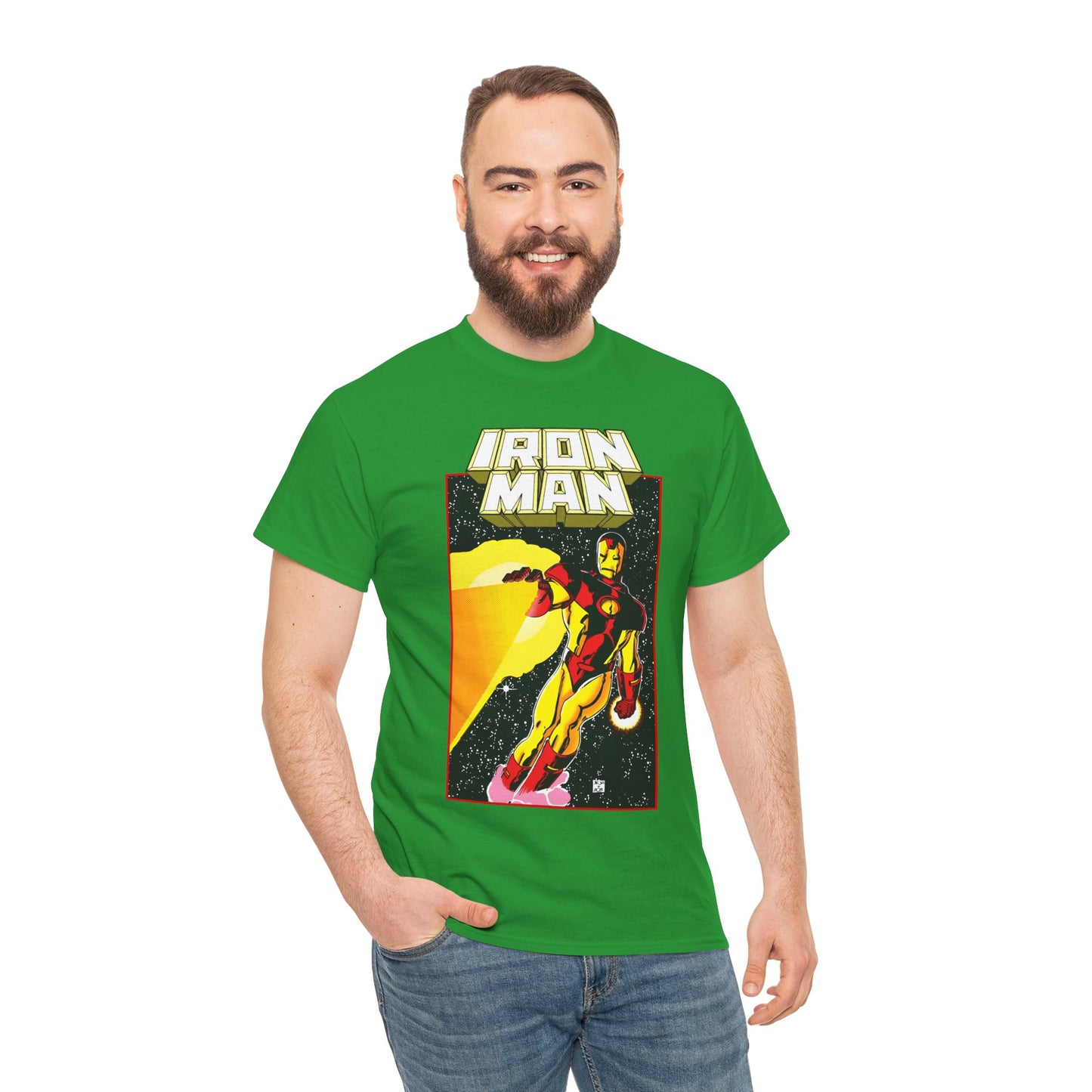 Iron Man T-Shirt - John Romita Jr Art - Cover to Issue #256 - Tony Stark in Space - Marvel Comics