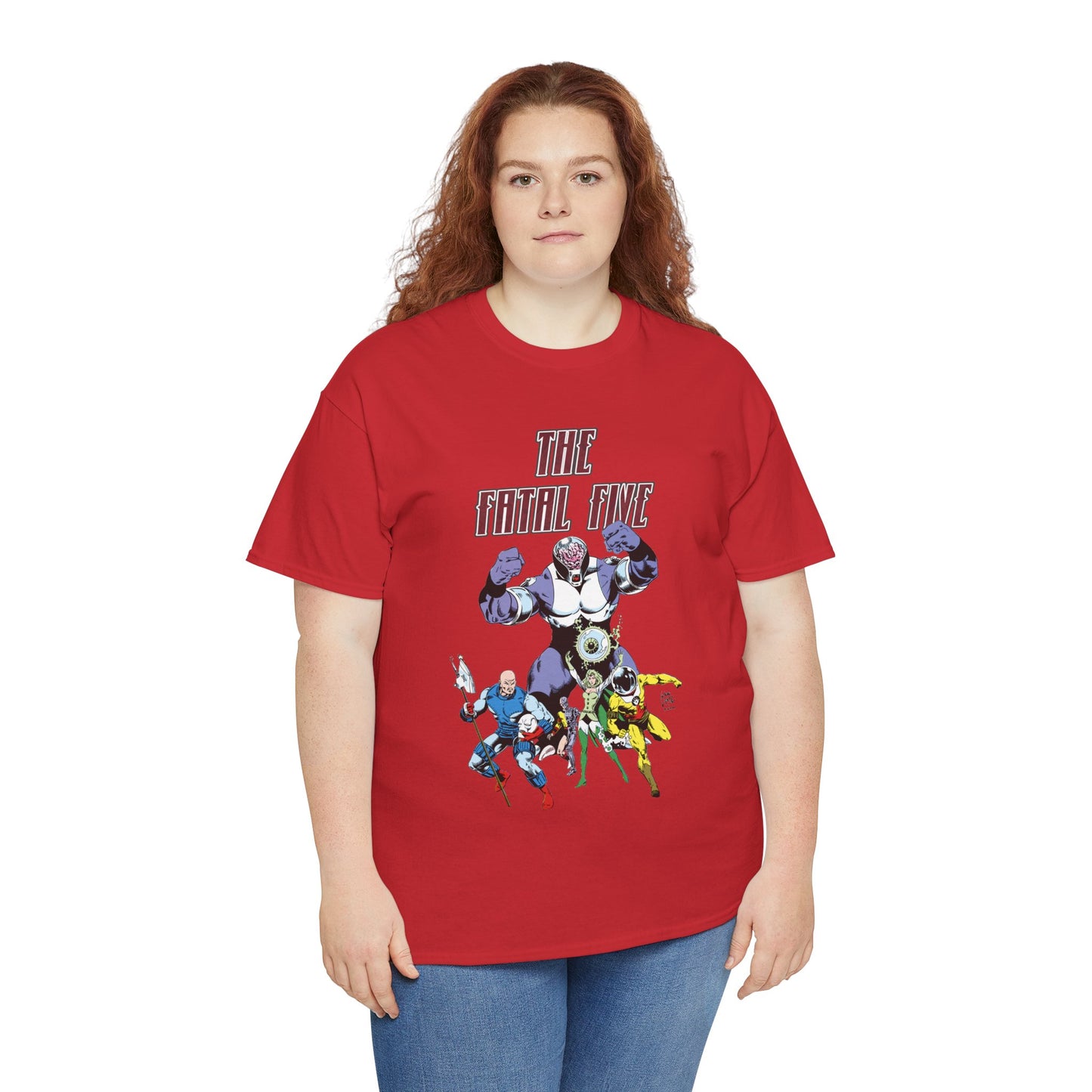 Fatal Five T-Shirt - Legion of Super-Heroes Villains - DC Comics LOSH - Validus, Emerald Empress