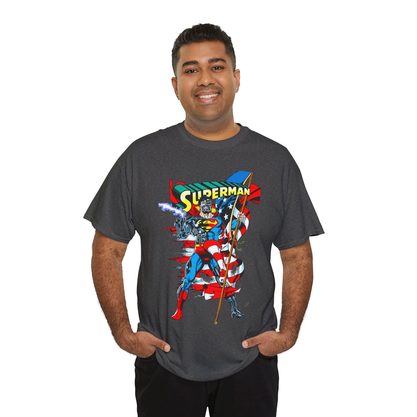 Cyborg Superman T-Shirt - Dan Jurgens Art - Reign of the Supermen Enemy - 1990s Storyline After the Death of Superman - DC Comics