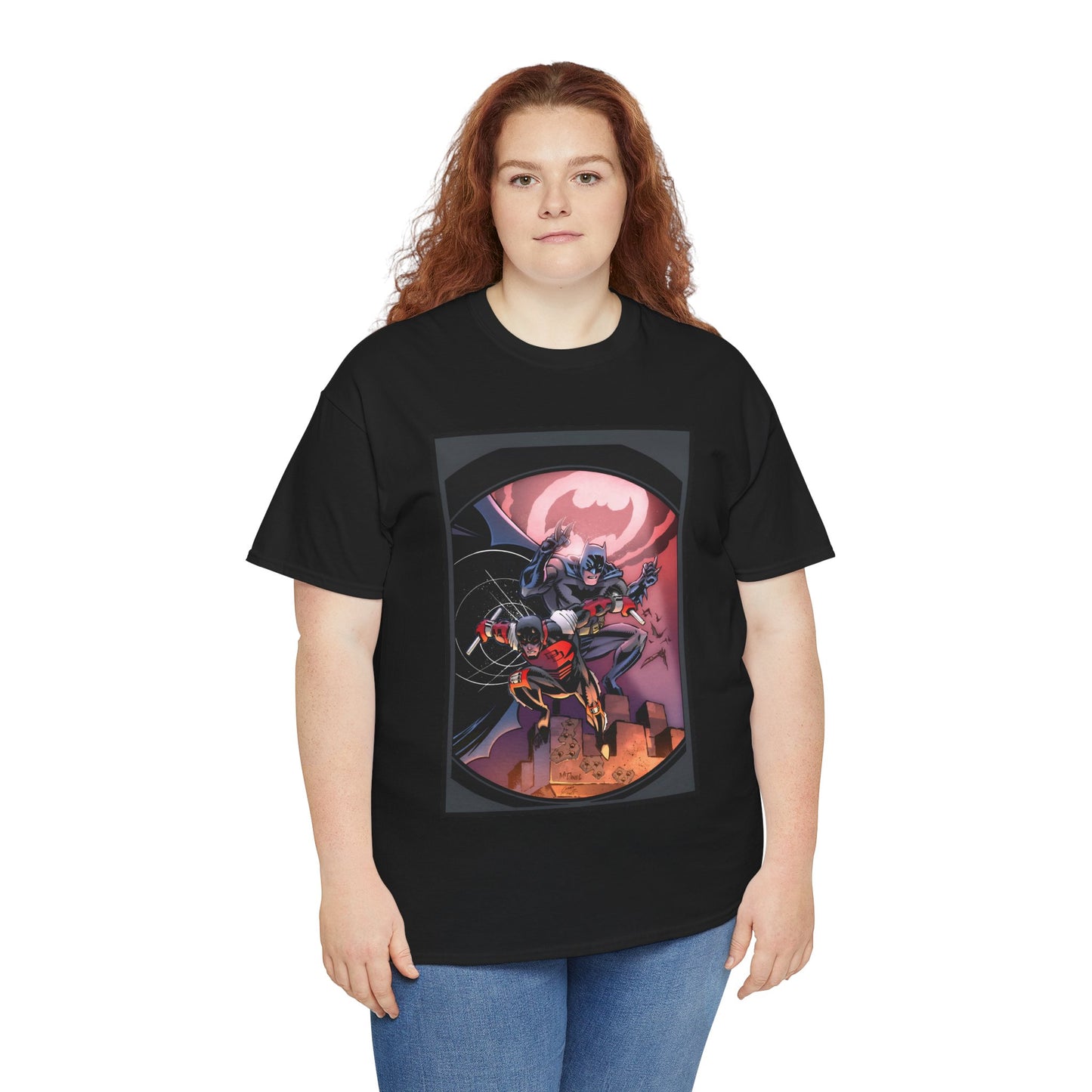 Batman & Daredevil T-Shirt - Scott McDaniel Art - DC Comics & Marvel Comics