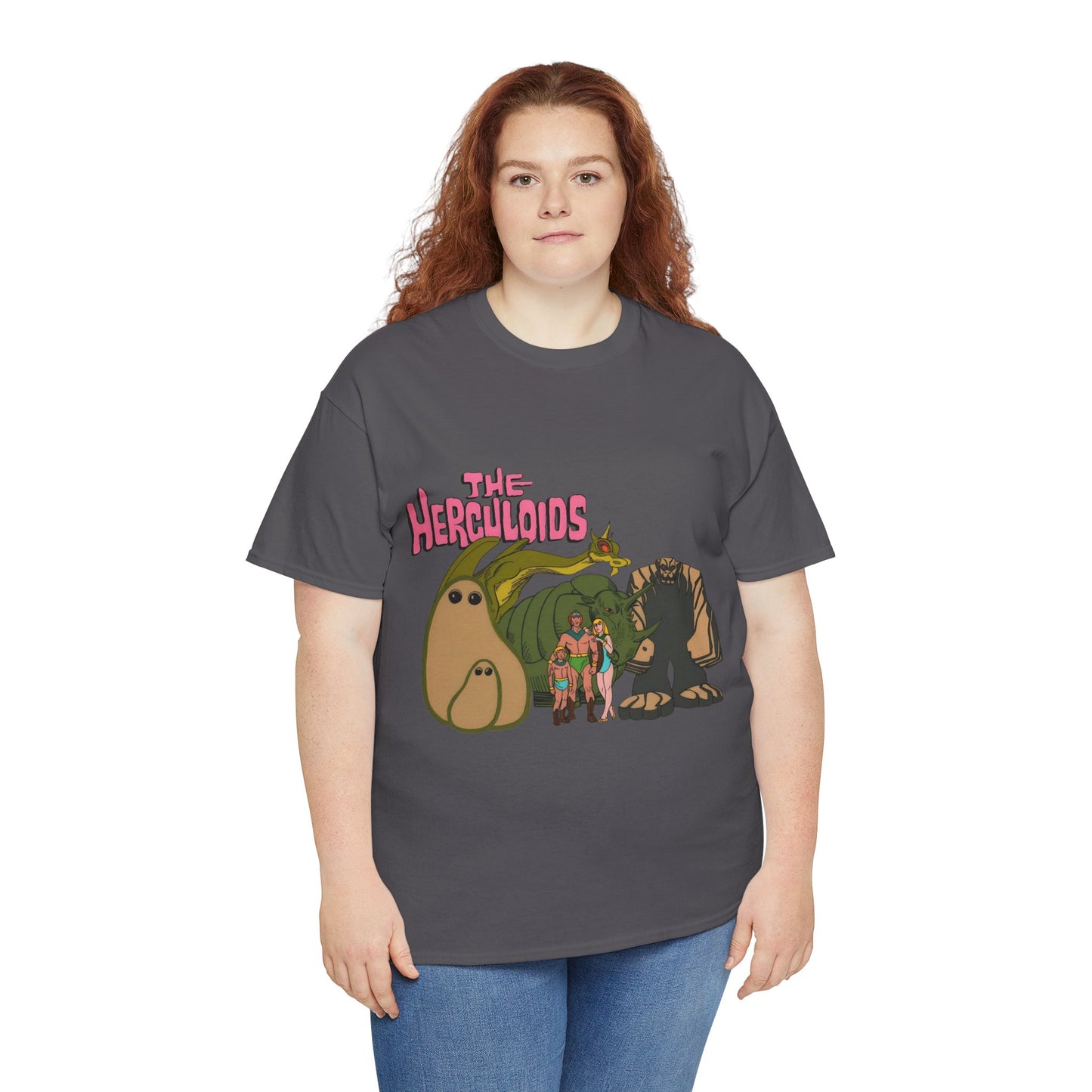 Herculoids T-Shirt - Popular 1960s Hanna-Barbera Cartoon - Zandor, Tara, Dorno, Gloop & Gleep - Amzot - Alex Toth Designs