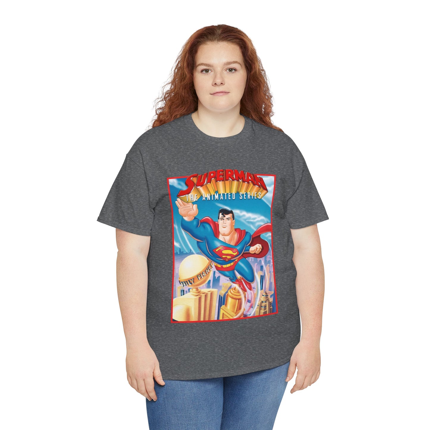 Superman The Animated Series T-Shirt - DC Comics - WB Cartoon 1990s - Metropolis - Man of Steel - Daily Planet