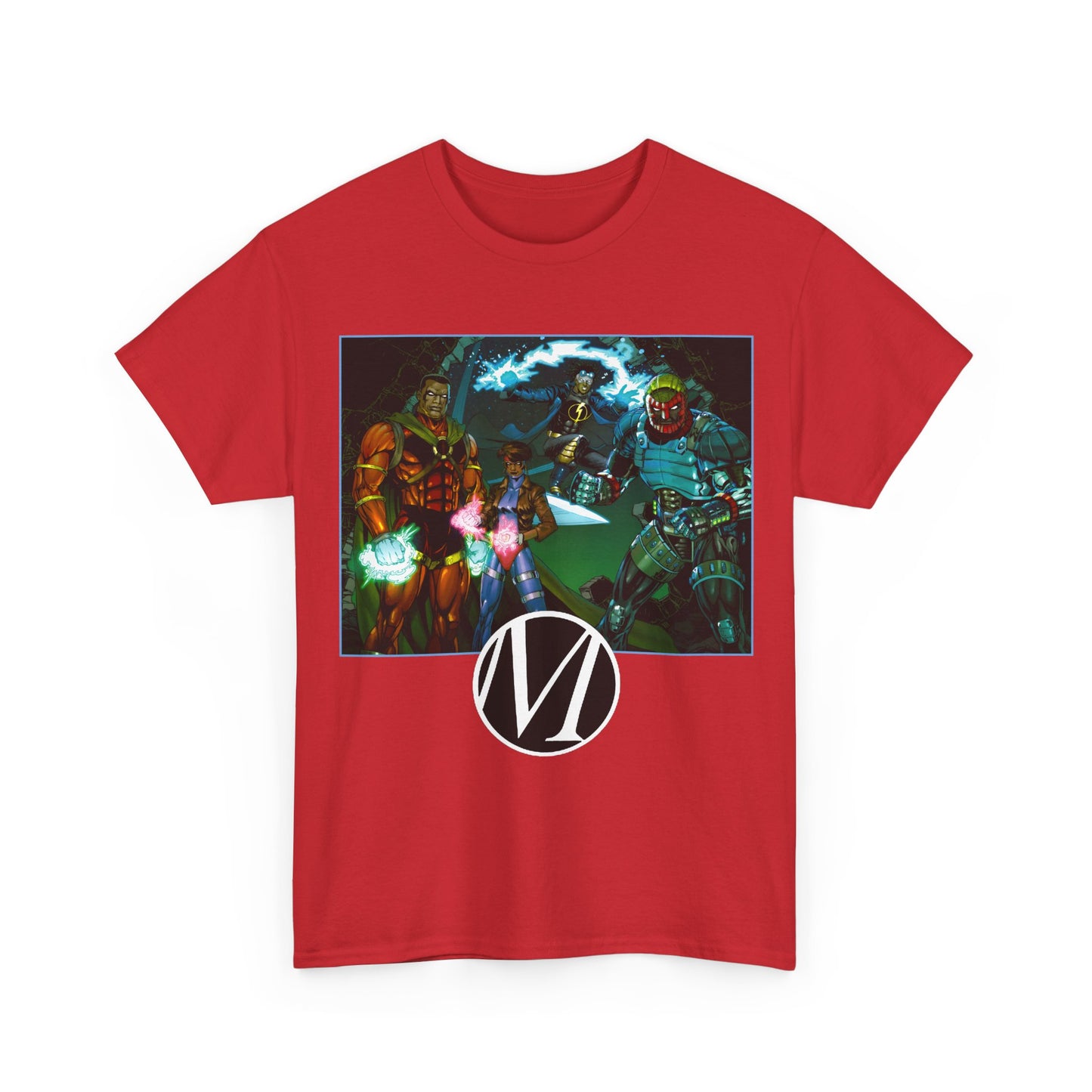 Milestone Comics Heroes T-Shirt - Static, Icon, Rocket, Hardware - Dakota - DC Comics, Milestone Media