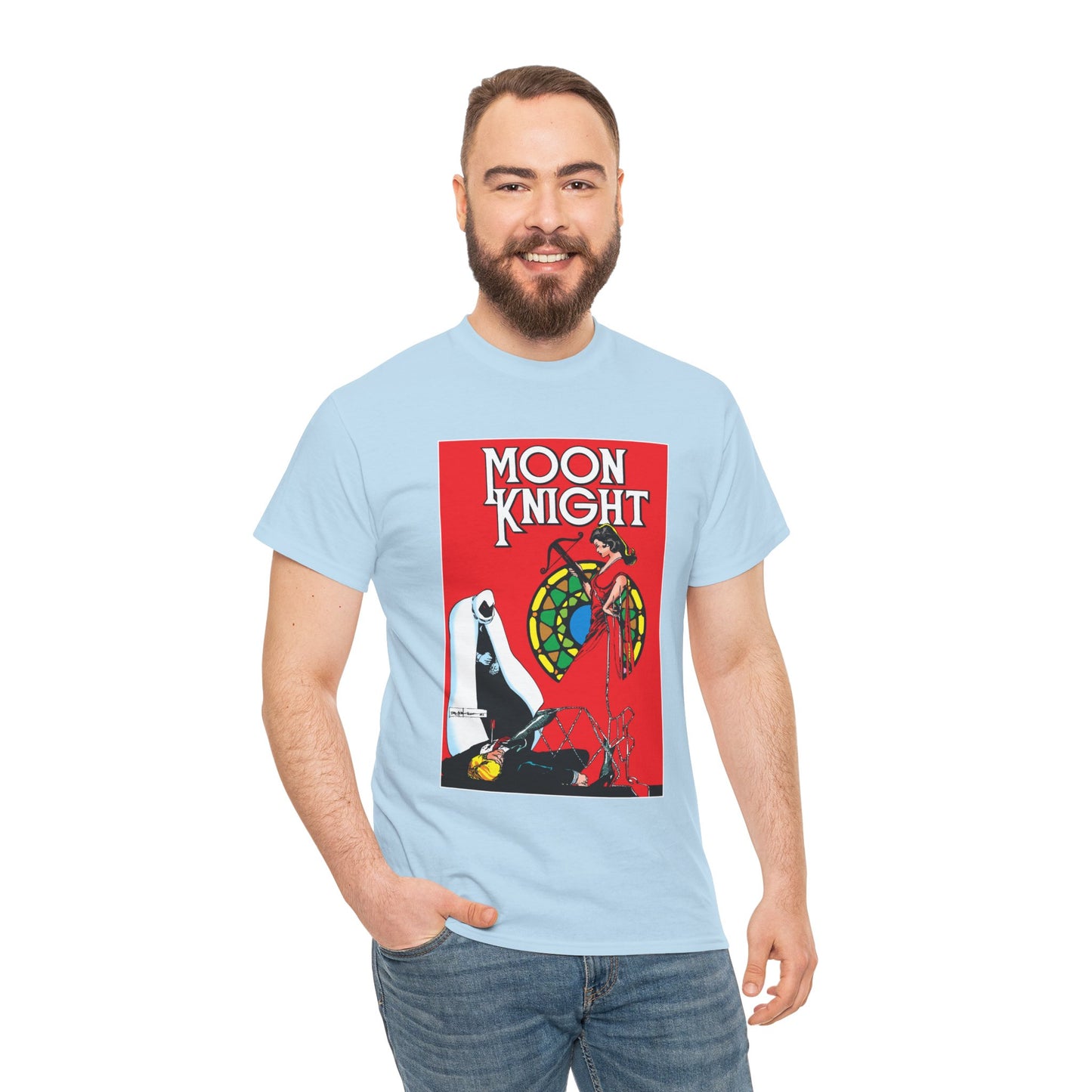 Moon Knight T-Shirt - Bill Sienkiewicz Art - Marc Spector - Marvel Comics - Khonshu