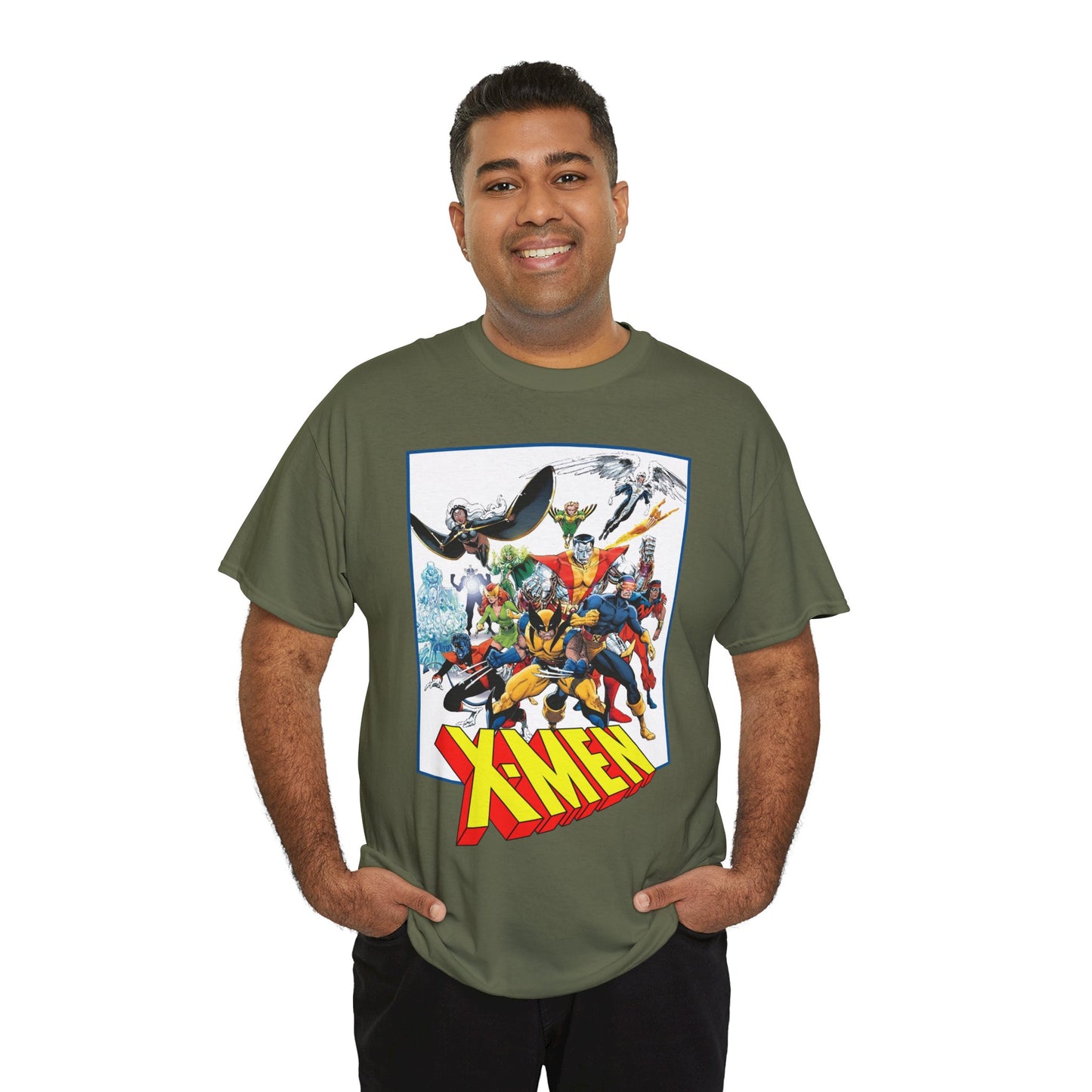 X-Men T-Shirt - Classic Arthur Adams Art - Marvel Comics - Wolverine, Colossus, Storm, Cyclops, Nightcrawler, Iceman
