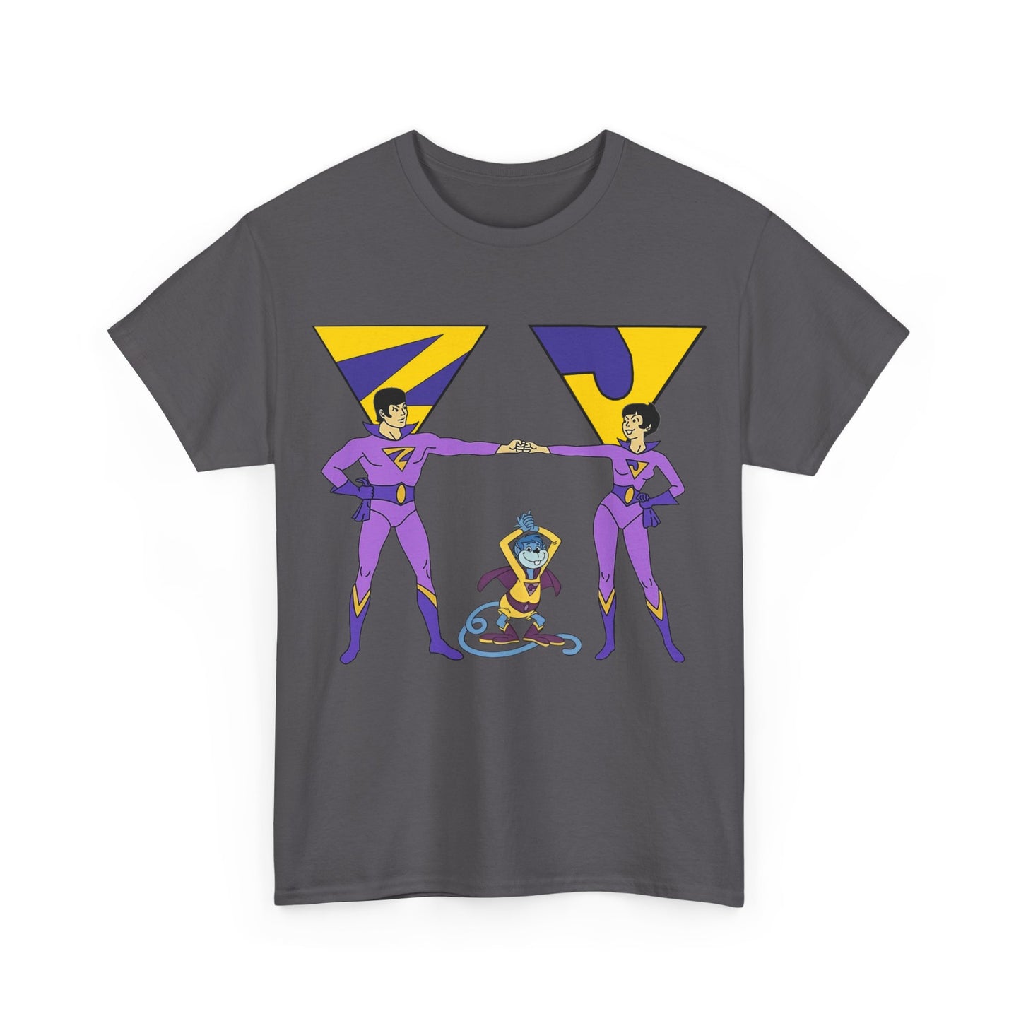 Wonder Twins T-Shirt - Super Friends - Zan & Jayna - Hanna-Barbera Cartoon - DC Comics