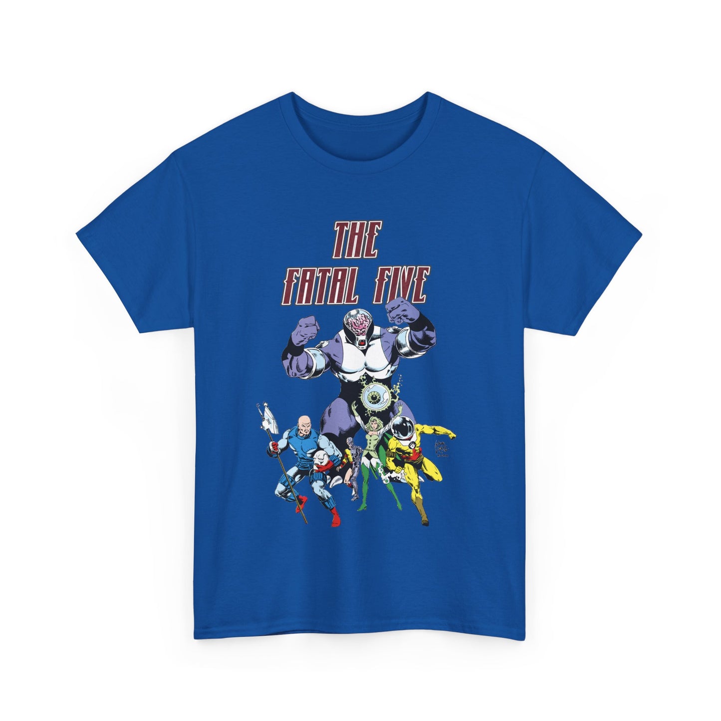 Fatal Five T-Shirt - Legion of Super-Heroes Villains - DC Comics LOSH - Validus, Emerald Empress