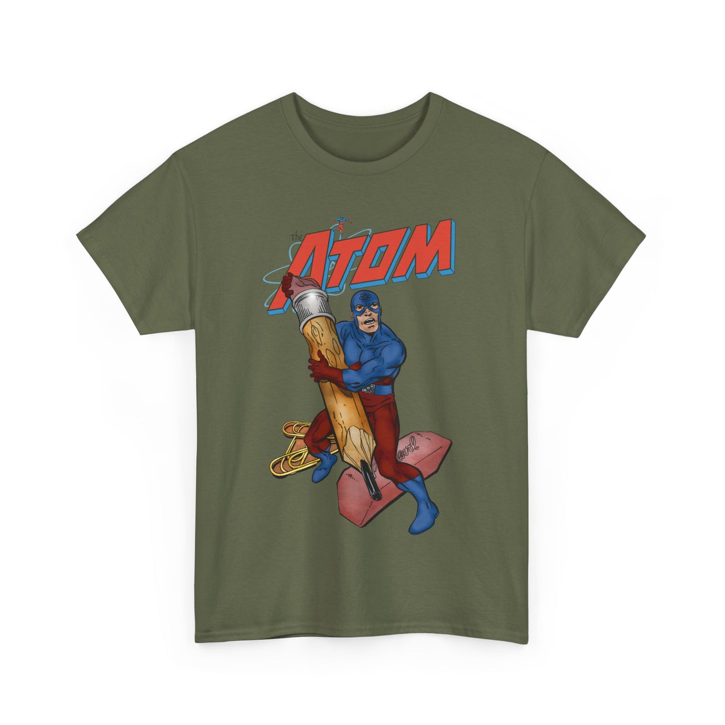 Atom T-Shirt - John Byrne Art - Ray Palmer, Justice League Member - Professor at Ivy University - DC Comics