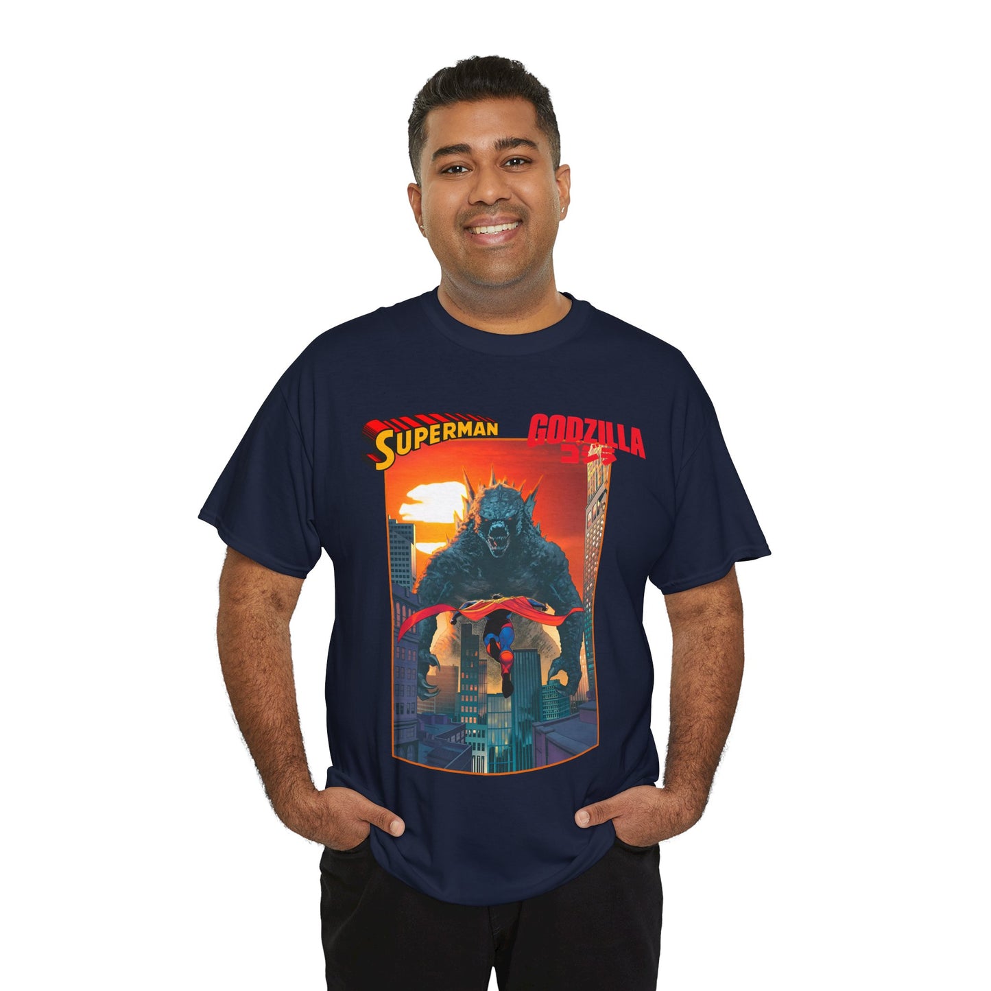 Superman Vs Godzilla T-Shirt - DC Comics - Man of Steel Vs the King of the Monsters
