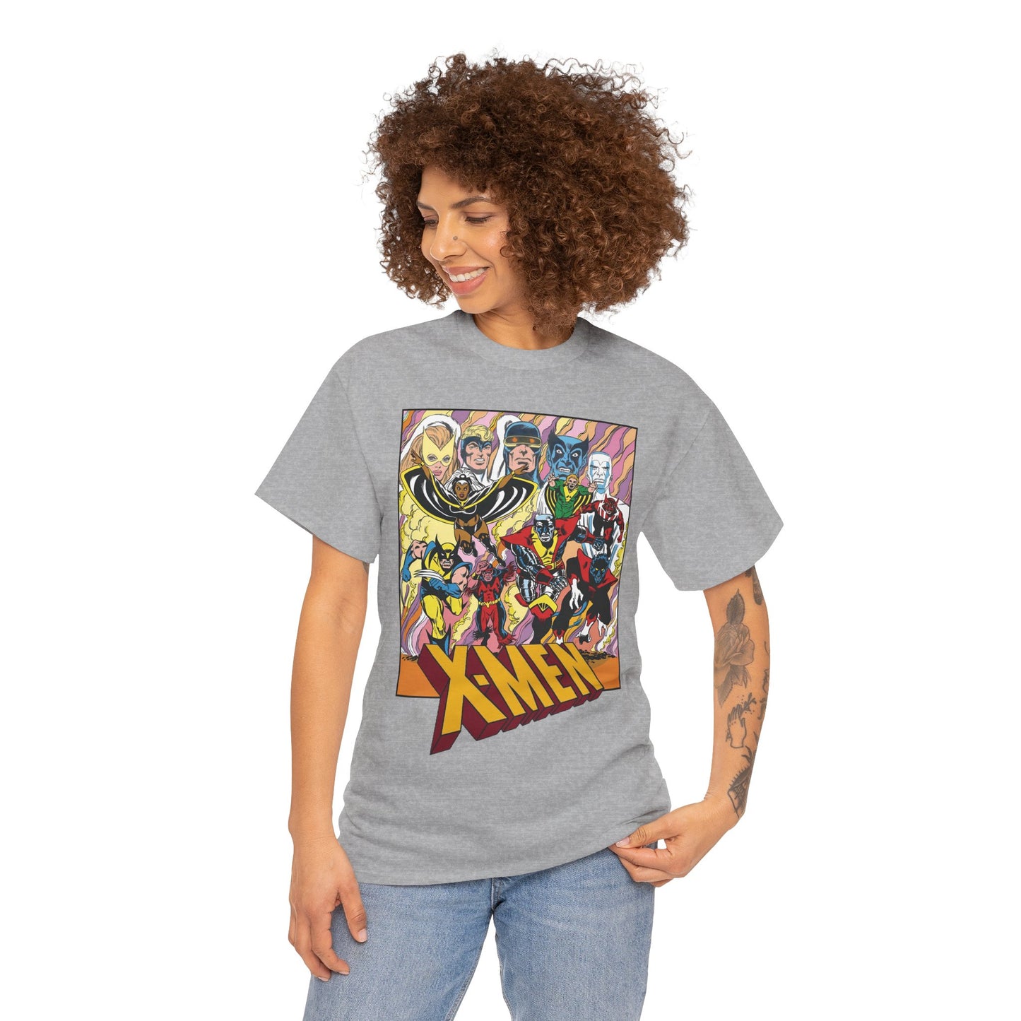 Uncanny X-Men T-Shirt - Dave Cockrum Art - Cyclops, Nightcrawler, Storm, Wolverine, Thunderbird - Marvel Comics
