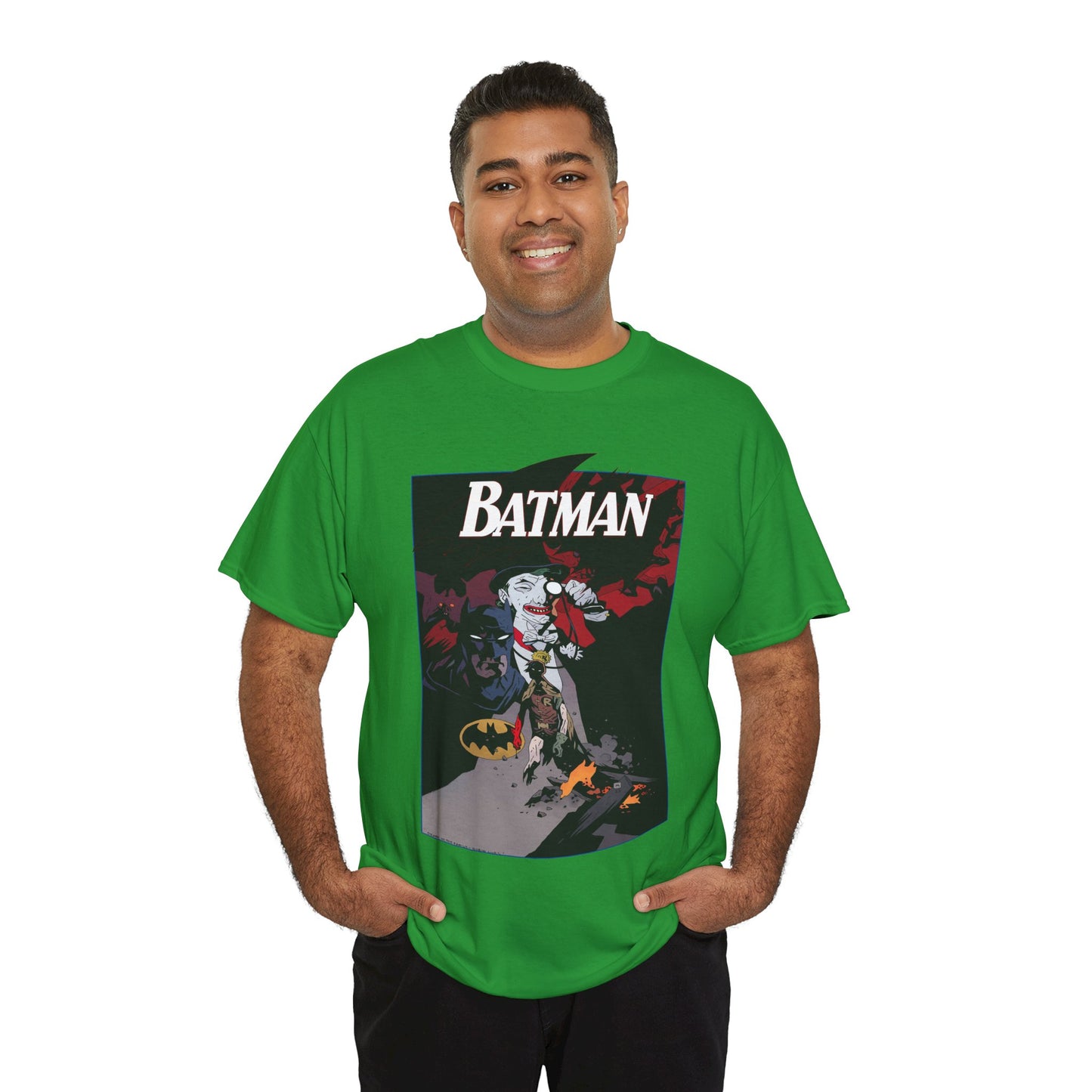 Batman T-Shirt - Mike Mignola Art - Death in the Family Storyline - Joker & Robin (Jason Todd) - DC Comics