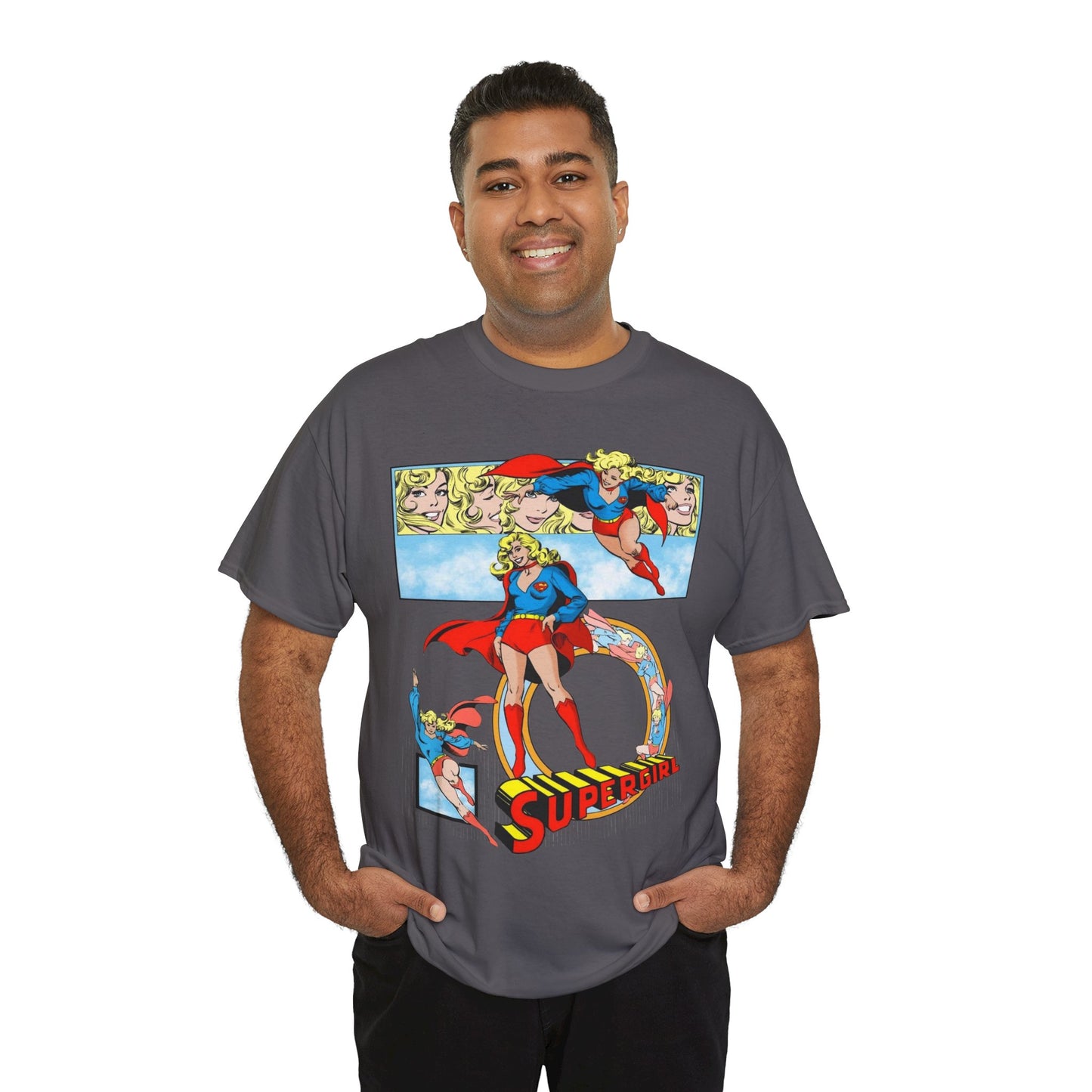 Supergirl T-Shirt - Krypton, Superman, Kara, Kandor - DC Comics - 1980s Art - Style Guide - Superman's Cousin
